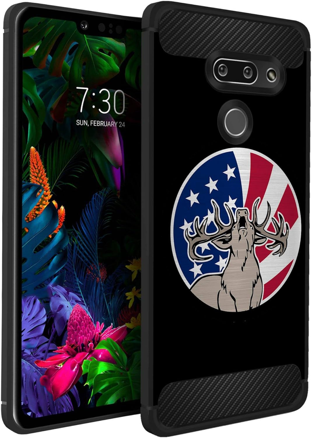 Casesondeck Case Compatible with LG G8 Thinq/Lg G8, Slim Precise Fit TPU Case, Scratch Protection and Unique Design (Don’T Tread on Me) CasesonDeck Moose