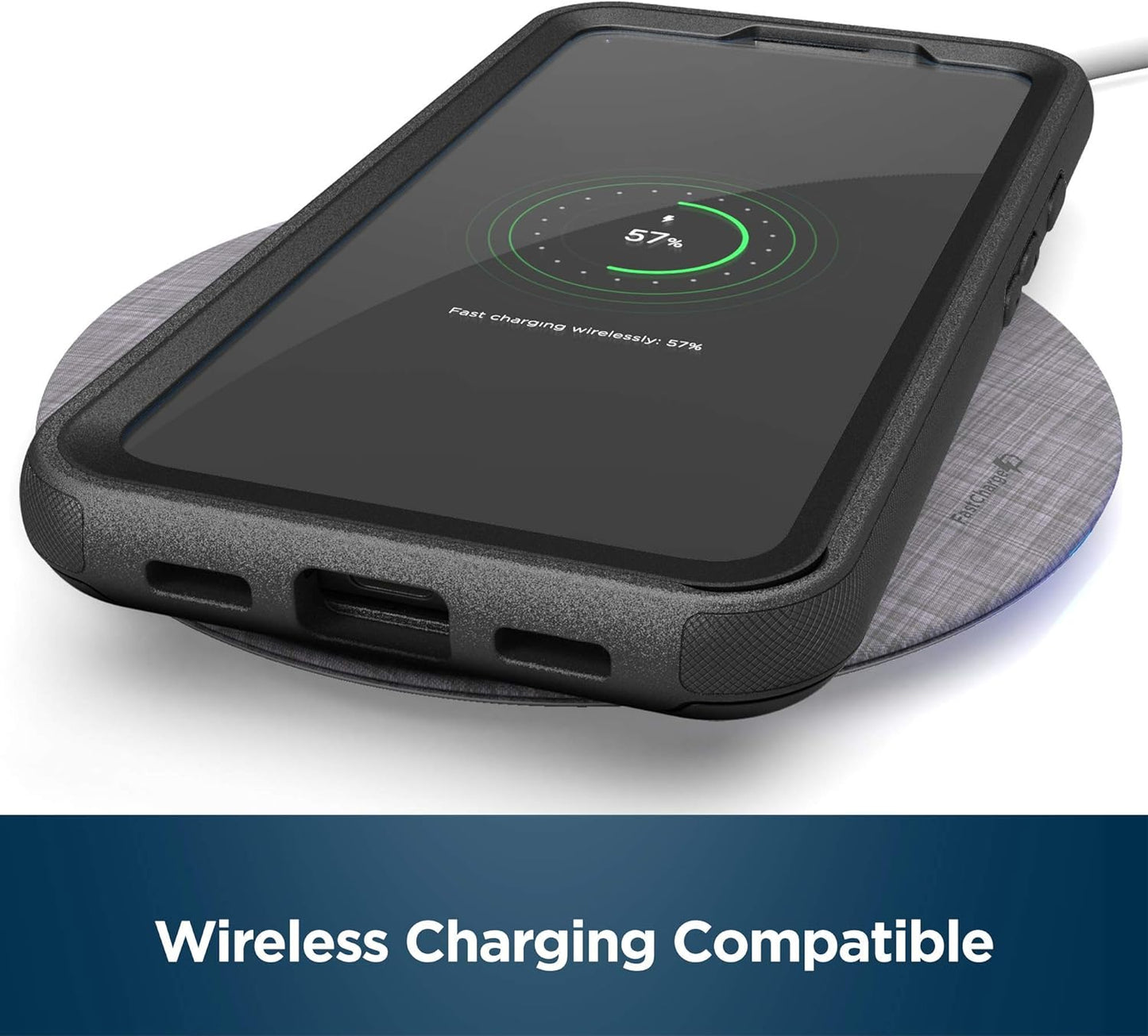 Encased Rebelshield Designed for Pixel 4A 5G Case with Screen Protector, Heavy Duty Full Body Protective Cover with Build-In Screen Guard for Google Pixel 4A 5G - Black Encased for Google Pixel 4a 5G