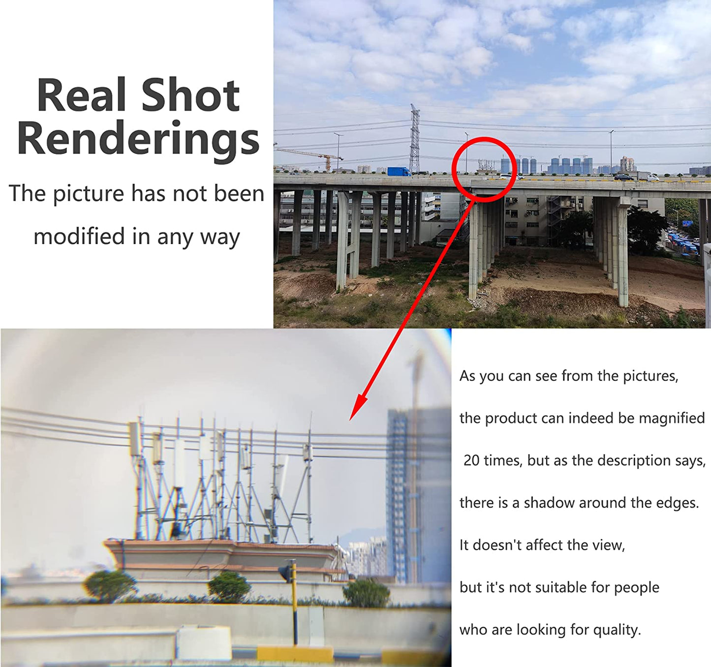 YACSEJAO HD 20X Zoom Lens with Tripod Telephoto Mobile Phone Lens Telescope for Smartphones and Tablet PC YACSEJAO