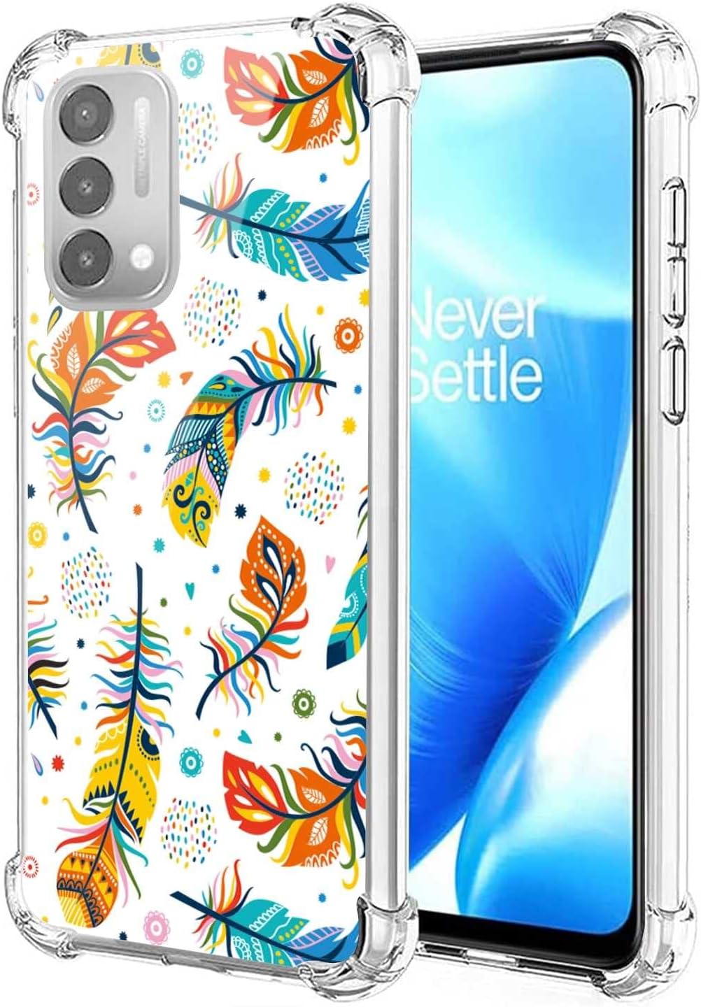 TOSIER Compatible with Oneplus Nord N200 5G/Oppo A93 5G Chicks Case, Cute Kawaii Roosters Chicken Chicks Hens Pattern for Oneplus Case Girls Boys, Soft TPU Case for Oneplus TOSIER Vintage Fathers Boho Style Oneplus Nord N200 5G