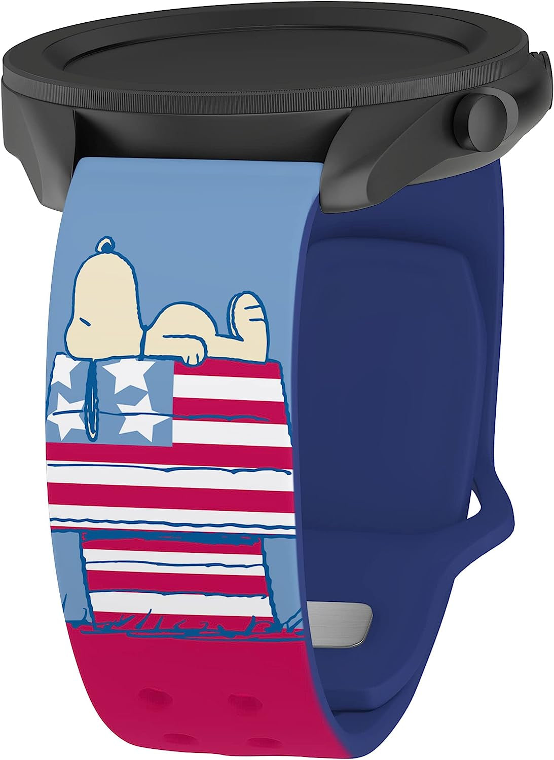 Affinity Bands Peanuts Patriotic HD Watch Band Compatible with Samsung Galaxy Watch Affinity Brand Partners Patriotic 20mm Short
