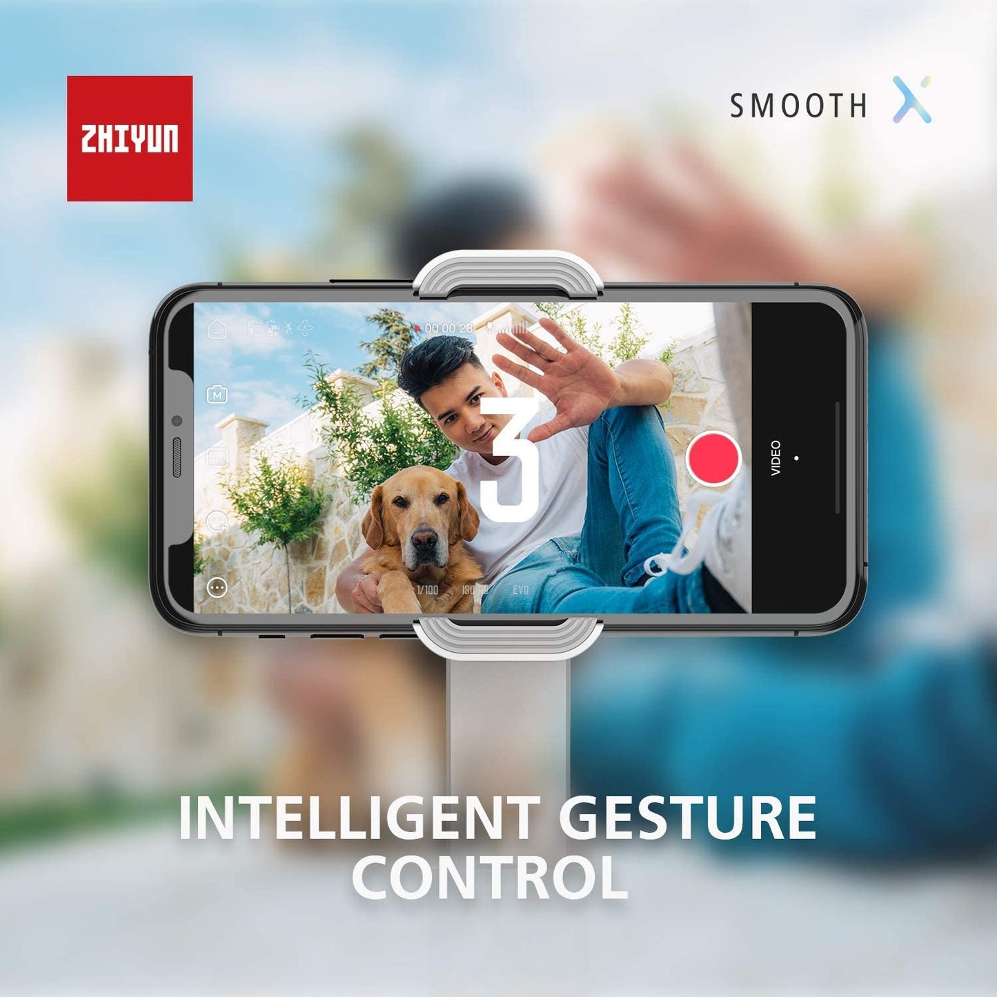 Zhiyun Smooth X Foldable 2-Axis Smartphone Gimbal Stabilizer for Iphone 13 12 11 Pro Xs Max Xr X 8 plus 7 6 SE Android Cell Phone Samsung Galaxy S21 Ultra Note10 S10 Black Google Pixel 6 Pro - Black zhi yun