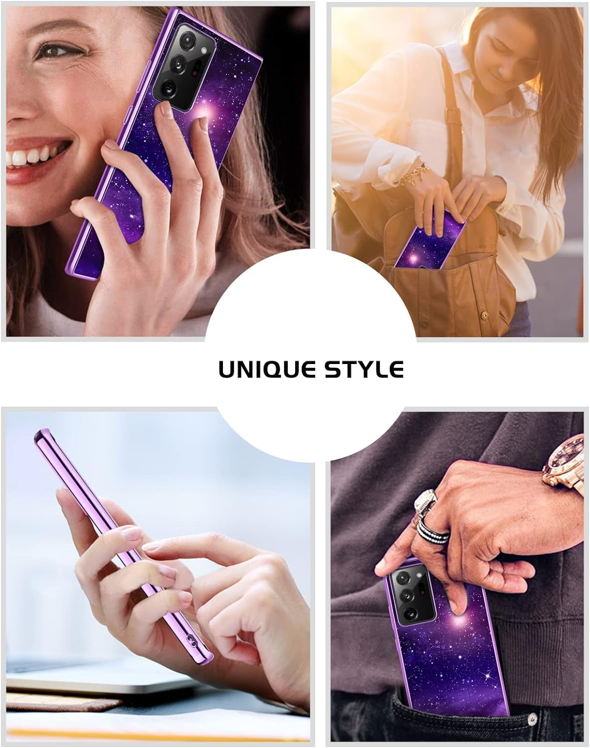 DOMAVER Samsung Galaxy Note 20 Ultra Case Glow in the Dark Stylish Nebula Luminous Space Men Women Protective Cover for Note 20 Ultra 4G/5G- Shining Nebula DOMAVER