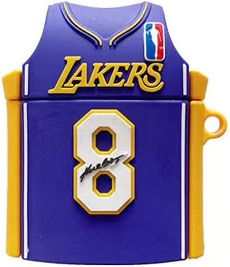 Silicone Airpod Cases | Generation 1&2 | Compatible with Airpods 1&2 Only | Shockproof | Premium Quality | Best Gifts for Your Loved Ones | Cool Product (Black Tiktok) ZHAWK Purple Laker #8