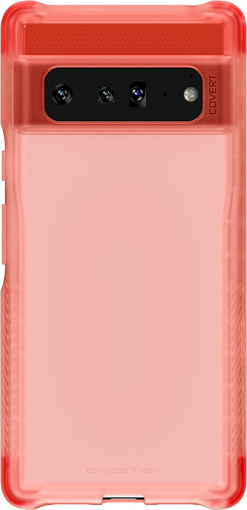 Ghostek Covert Pixel 6 Pro Case Clear with Ultra Thin Design and Non-Slip Grip Supports Wireless Charging Shock Protective Phone Cover Designed for 2021 Google Pixel 6 Pro 5G (6.71) (Cloudy Clear) Ghostek Sorta Pink Google Pixel 6