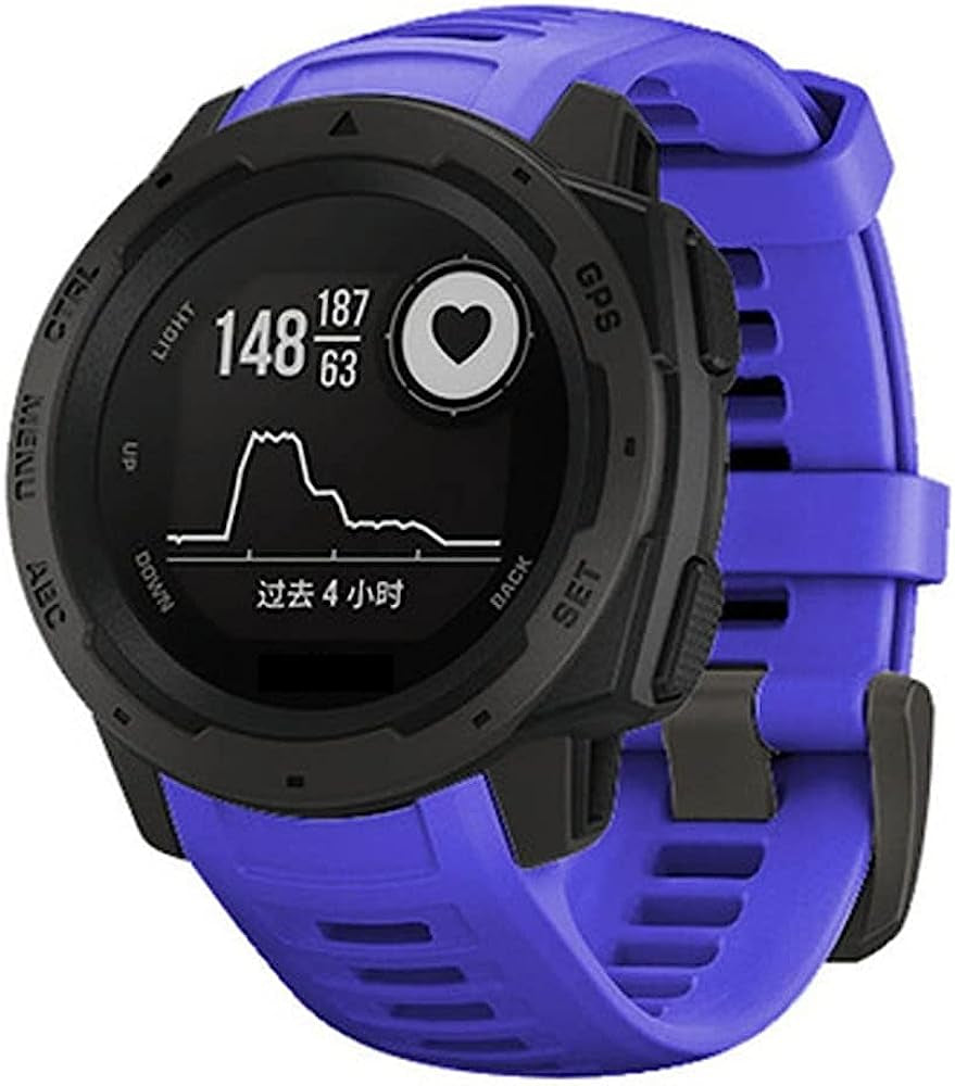 KGDHB Sports Silicone Strap for Garmin Instinct Watchband Replacement 22MM Watch Band for Garmin Instinct Esports/Tide/Solar Bracelet KGDHB J For Instinct Tide