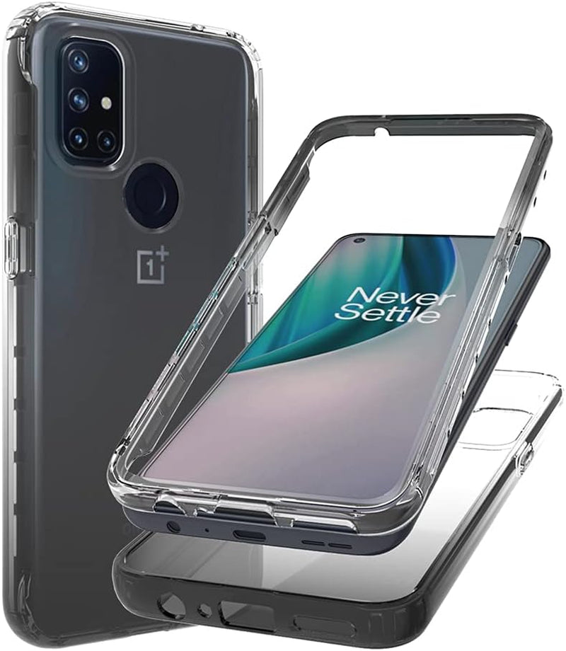 Bohefo Clear Case Compatible with Oneplus Nord N10 5G, Oneplus N10 Case for Girls Women, Cute Crystal TPU Bumper Shockproof Protective Phone Case Cover for Oneplus Nord N10 5G (Blue) Bohefo Black