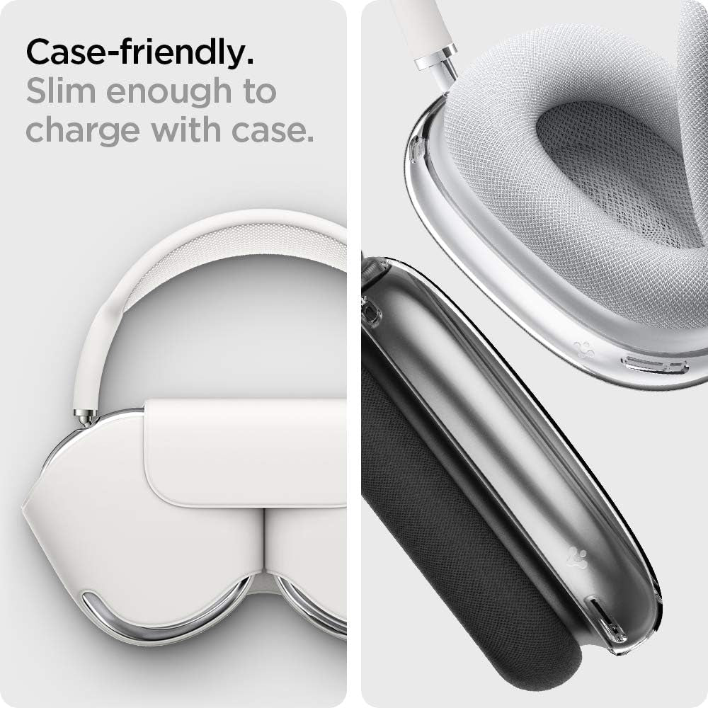 Spigen Ultra Hybrid PRO Designed for Airpods Max Case Cover Protective Ear Cup Covers - Crystal Clear Spigen