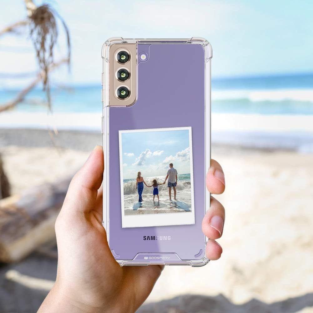 GOOSPERY Galaxy S21 plus (6.7 Inches), Crystal Clear Protective Bumper Cover Case with Reinforced Corners, Shockproof Slim Hybrid Phone Case GOOSPERY