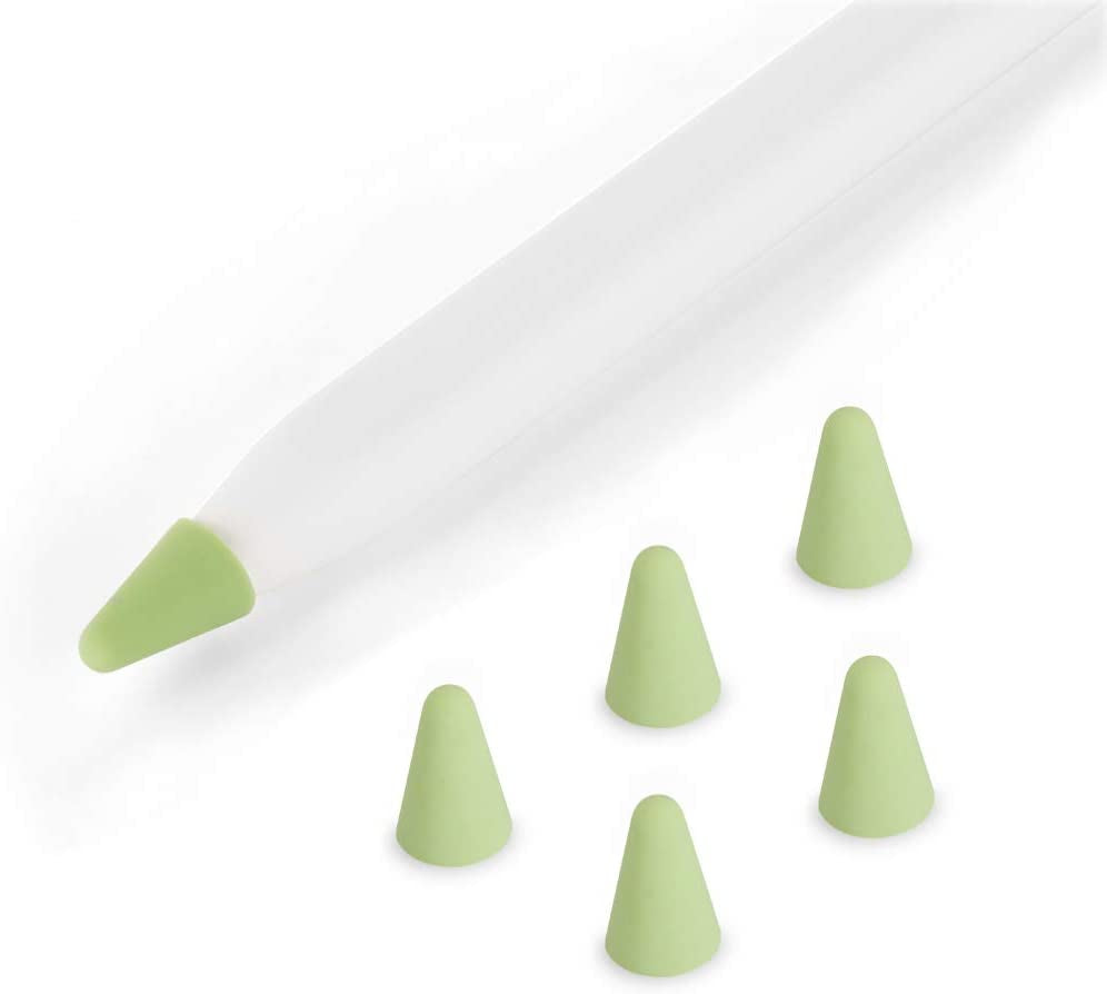 ZALU Silicone Nibs Cover Writing Protection for Ipad Pencil Compatible with Apple Pencil Tips (2Nd Gen) (Pink+Mint Green+White+Yellow+Matcha Green) ZALU Metcha