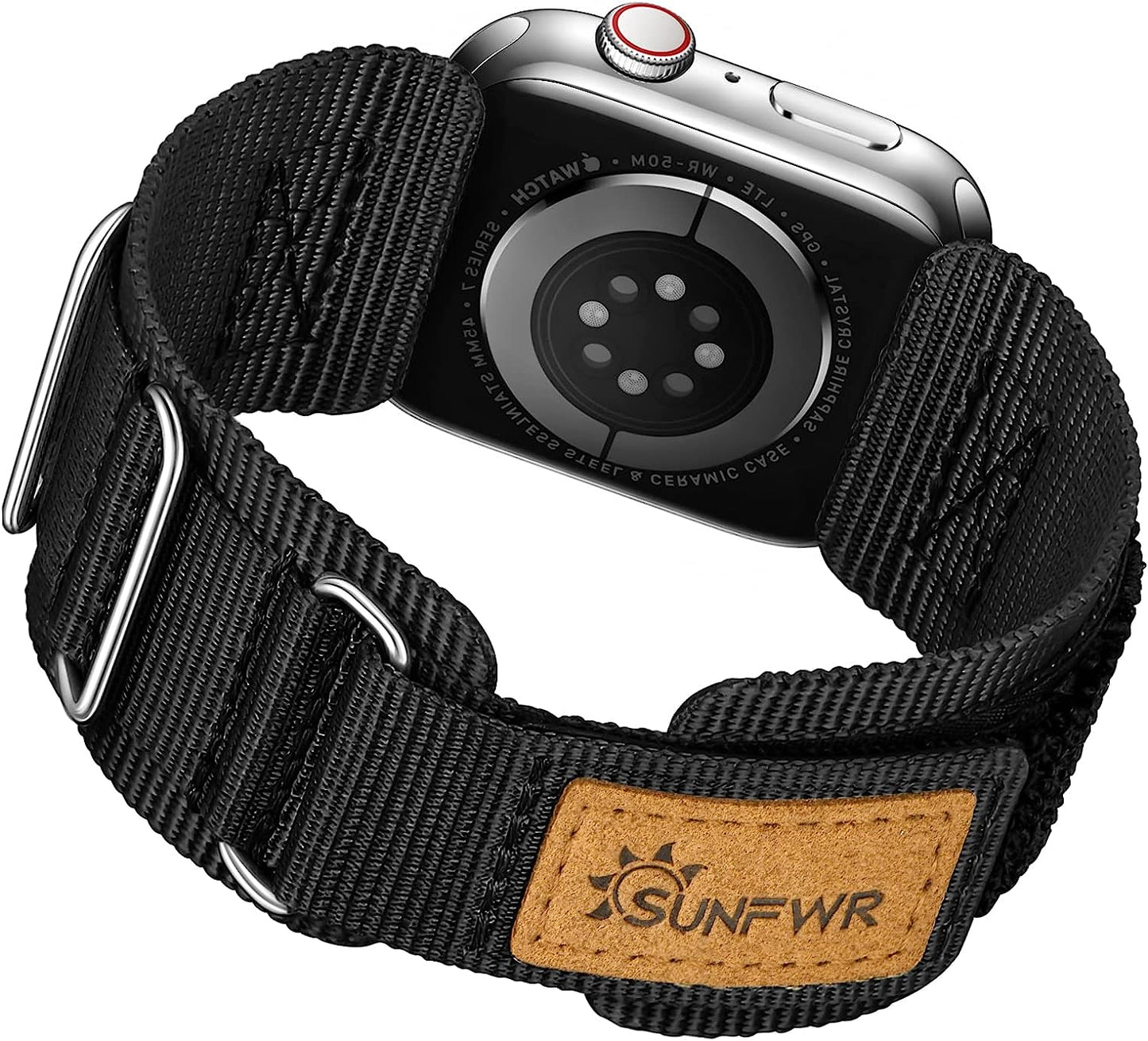 SUNFWR Leather Bands Compatible with Apple Watch Band 41Mm 40Mm 38Mm for Men Women, Top Grain Genuine Leather Replacement Strap for Iwatch Ultra SE2 SE Series 8 7 6 5 4 3 2 1 (Purple) SUNFWR