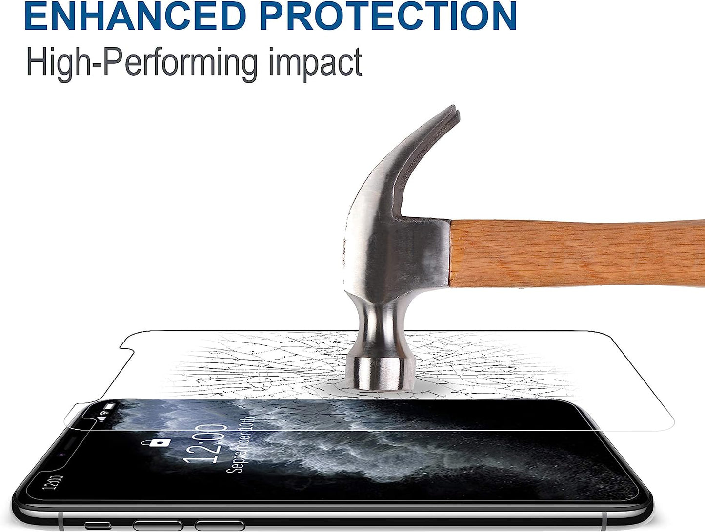 Arae Screen Protector for Iphone 11 Pro/Iphone Xs/Iphone X, HD Tempered Glass, anti Scratch Work with Most Case, 5.8 Inch, 3 Pack eTemall