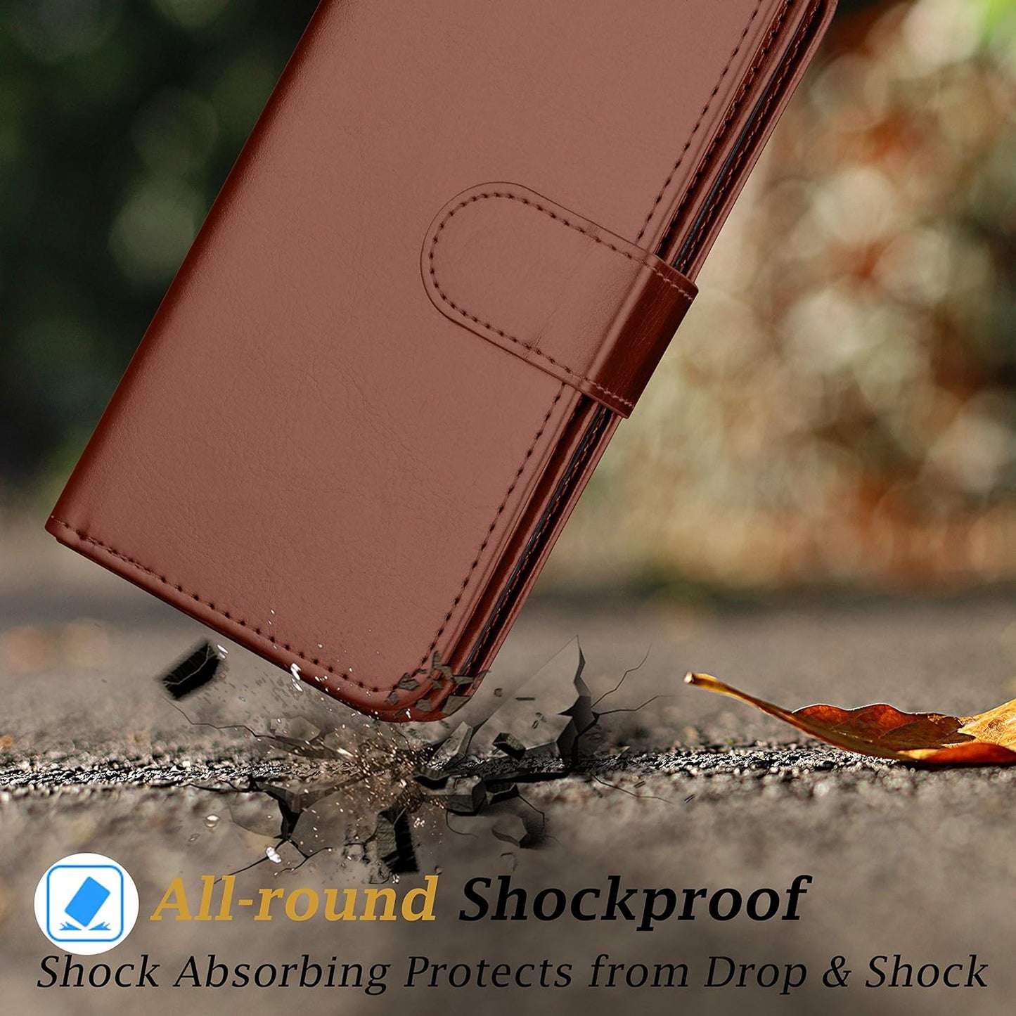 LG V35 Thinq Wallet Case, LG V30 Wallet Case, LG V30 Plus/Lg V30S Thinq/Lg V35 Case Wallet, Takfox PU Leather Folio Flip 9 Card Slots Holder with Lanyard Detachable Magnetic Wallet Case-Brown Takfox