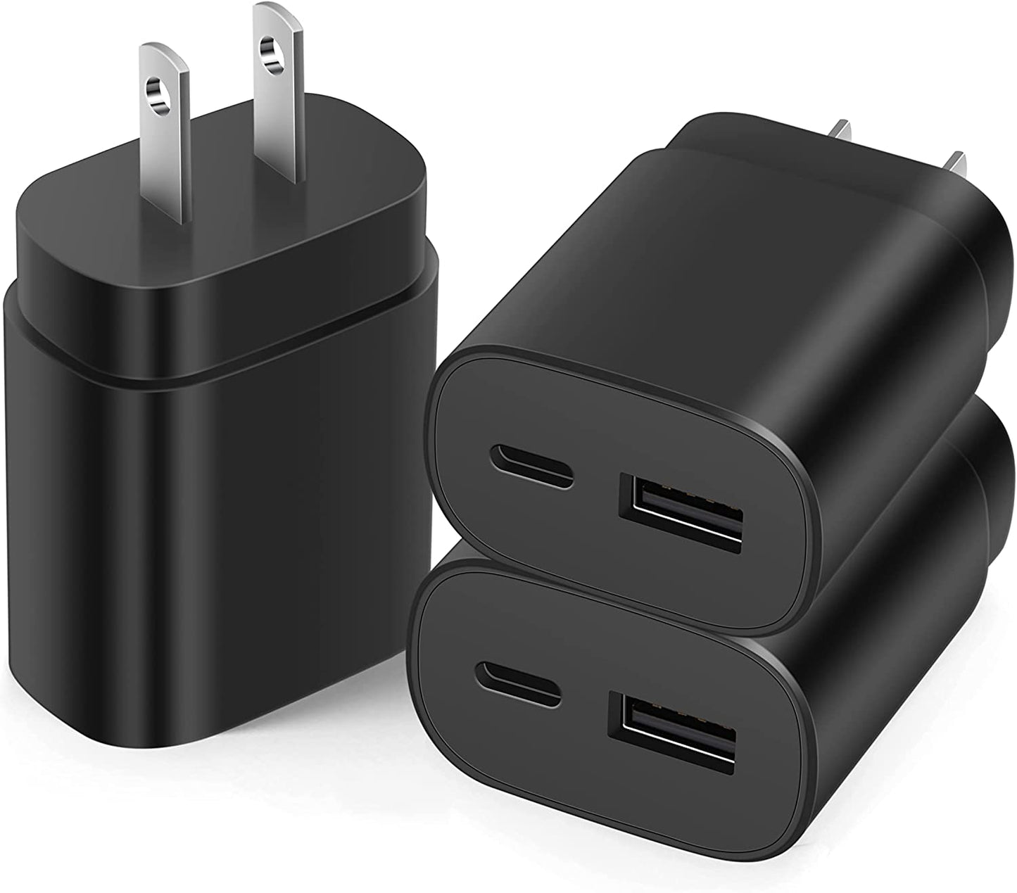 Type C Charger,25W Super Fast Charger Dual Port USB C Wall Charger, Quick Charging Block Compatible with Samsung Galaxy S22/S22 Plus/S20/S21 Ultra Plus,Note 20/Note 10 Plus, Pixel 6 Pro/S8/S9 Shenzhen Hua Nantong Electronic Technology Co., Ltd 3 Pack