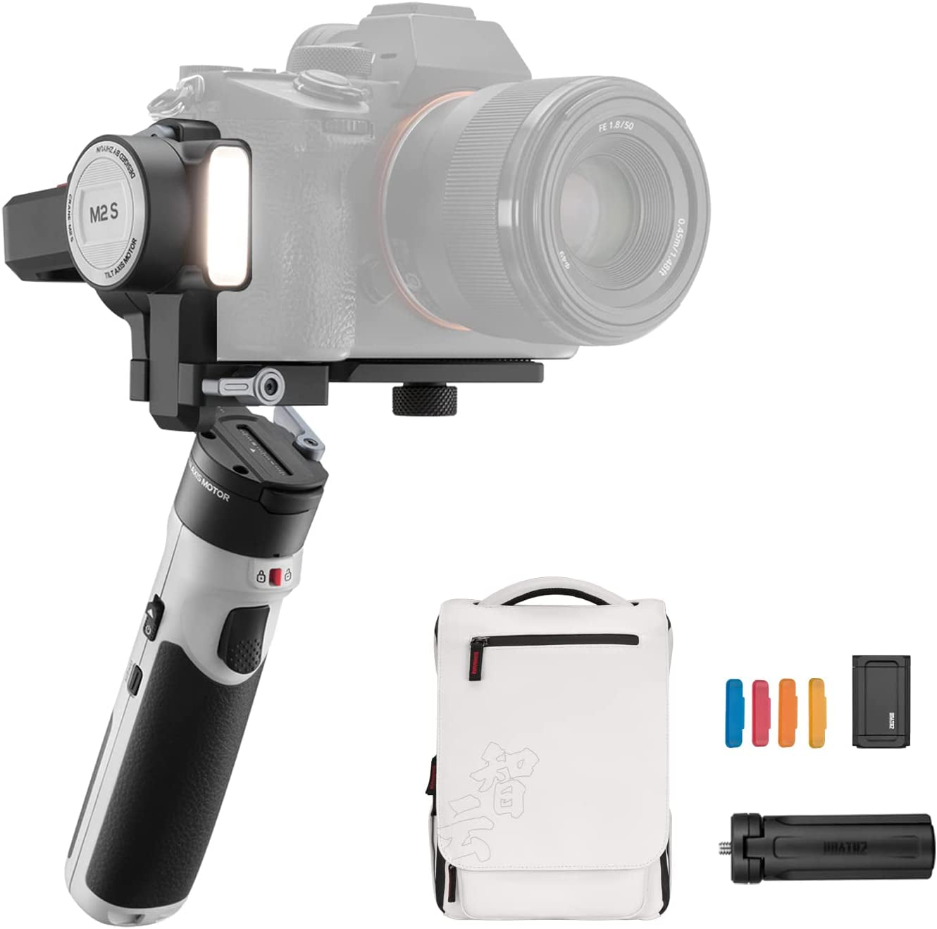 Zhiyun Crane M2S Handheld 3-Axis Stabilizer, Gimbal Stabilizer for Mirrorless Camera, Gopro, Action Camera, Smartphone zhi yun M2S COMBO