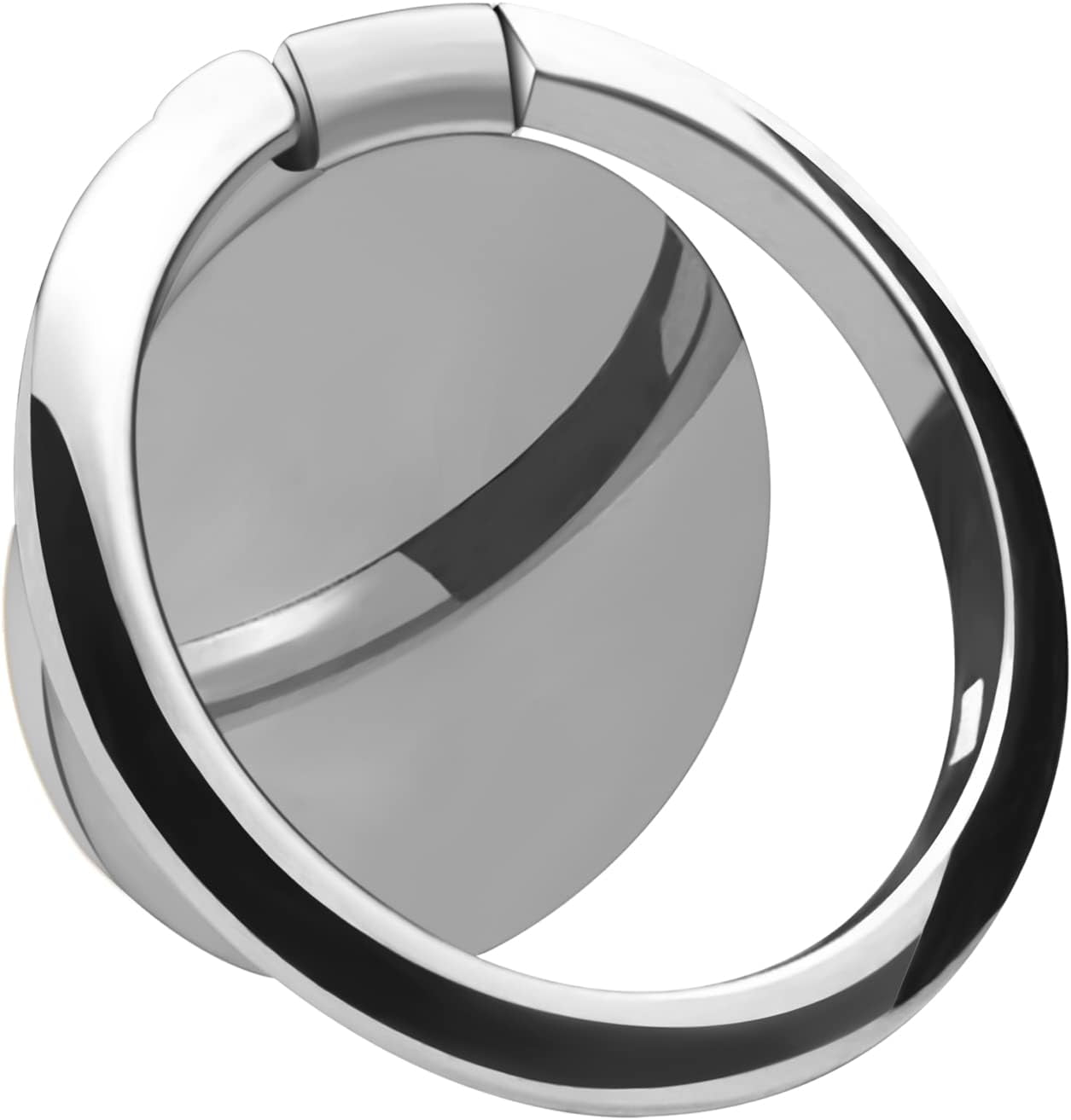 OBHEI Metal Cell Phone Ring Holder Finger Ring Stand, 360 Degree Rotation Ring Kickstand Grip Holder for Magnetic Car Mount, Rose Gold OBHEI Silver