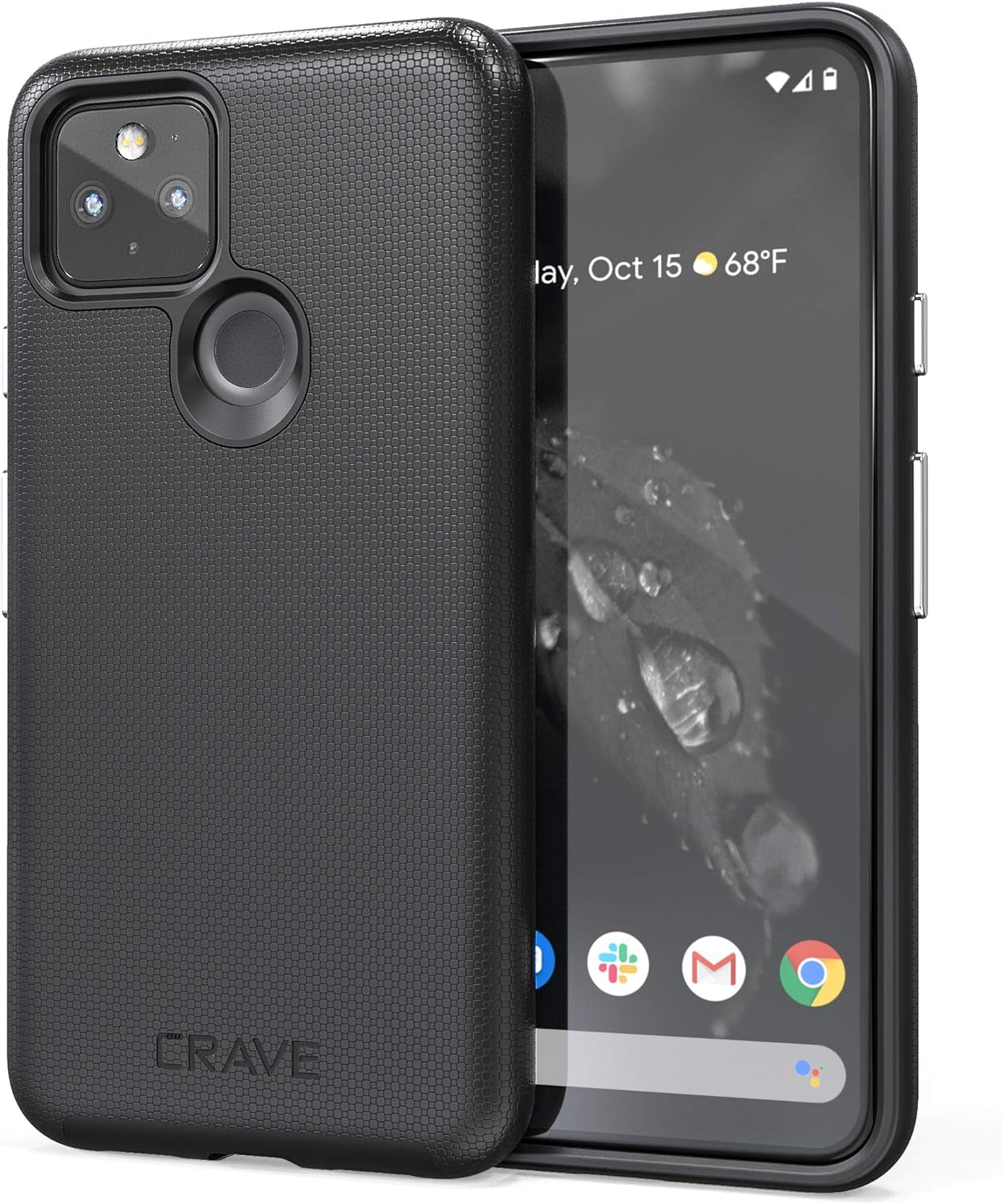 Crave Pixel 5 Case, Dual Guard Protection Series Case for Google Pixel 5 - Berry Crave Black