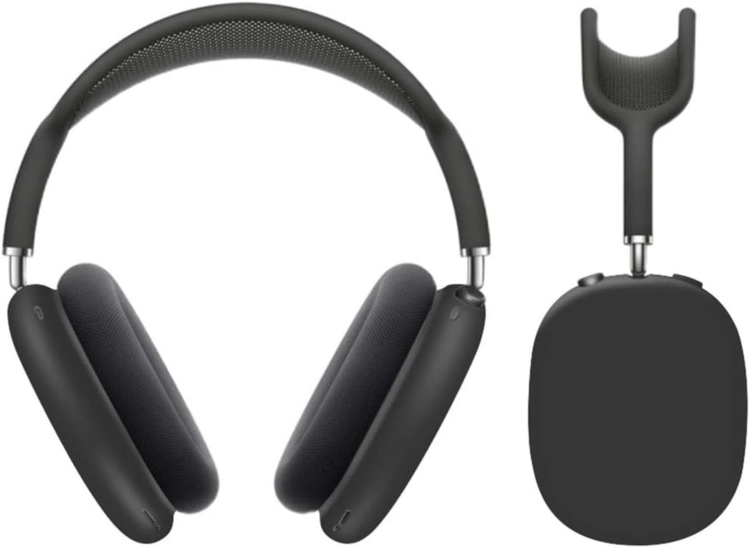 Replacement Soft Silicone Earpads Ear Pads Cushions Protectors Cover Case Accessories Compatible with Apple Airpods Max Headphones (Black) CONVELIFE