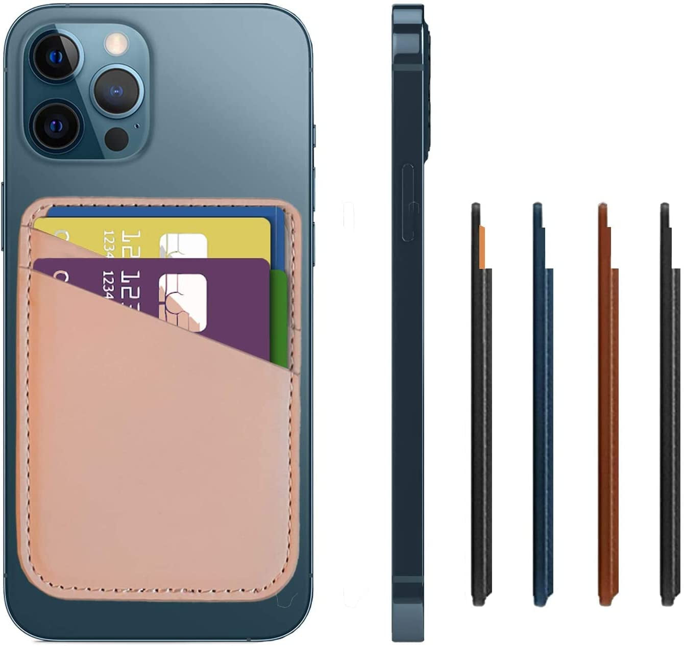 VIBESIDE Magsafe Wallet Compatible with Iphone 14 & Iphone 13 Pro Max – Mag Safe Secure Credit Card Holder – Vegan Leather. Magnetic Card Wallet Holder - Apple Iphone 14,13,12 Compatible Black VIBESIDE Blush Pink