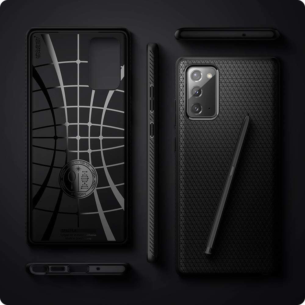 Spigen Liquid Air Armor Designed for Samsung Galaxy Note 20 5G Case (2020) - Matte Black Spigen