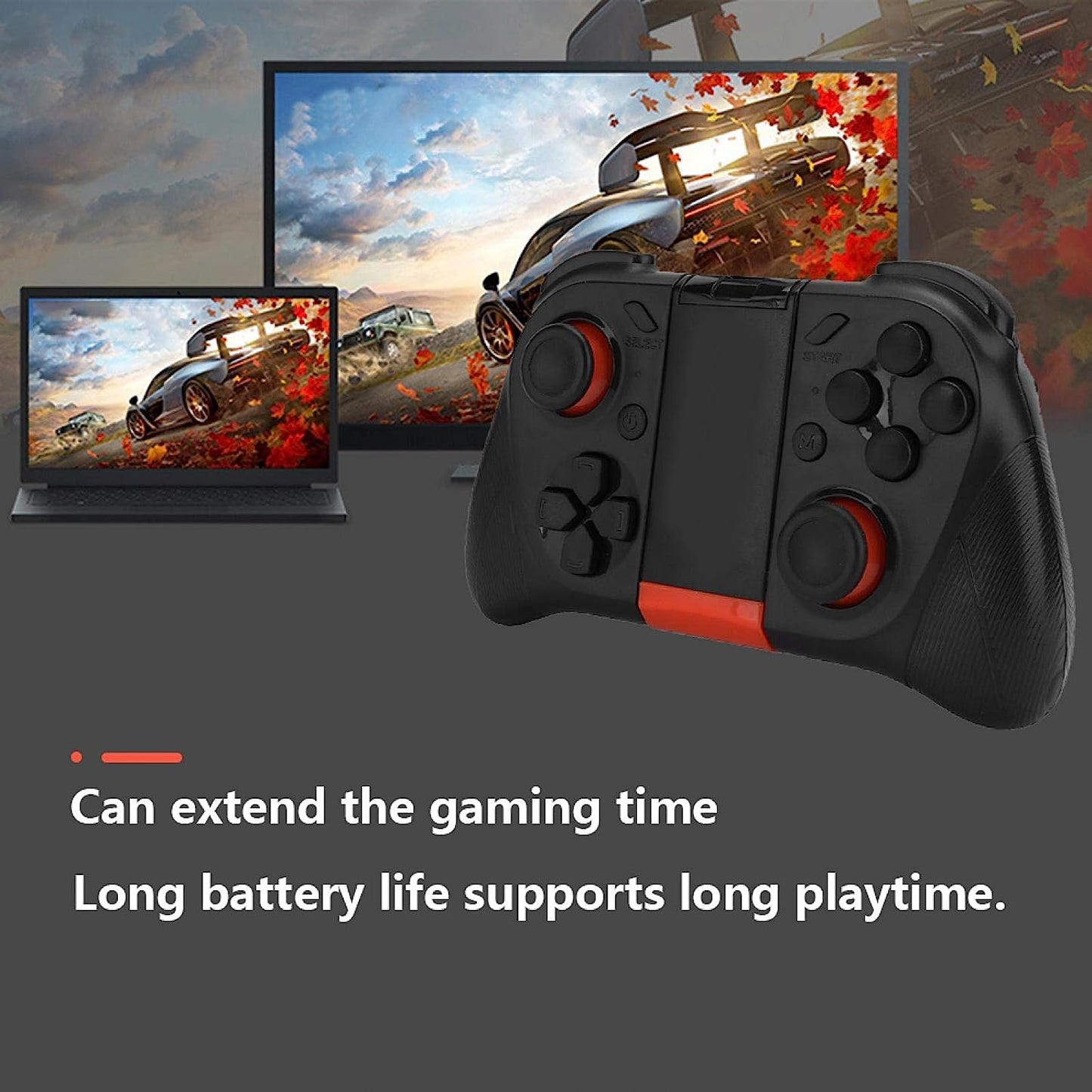 Socobeta Portable Gamepad Reliable Long Playtime Extending Gaming Time Ergonomic Game Controller for PC Game Accessories for Smart Phones Socobeta