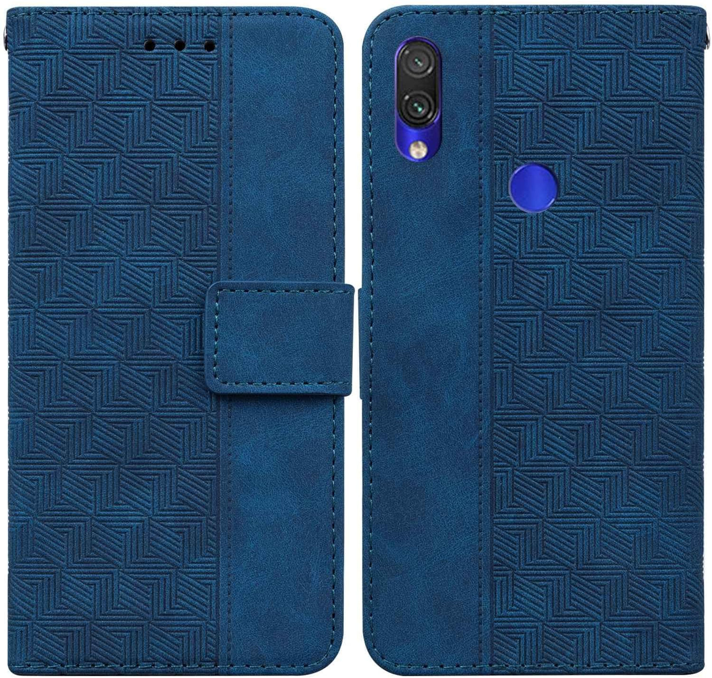 For Xiaomi Redmi Note 7 Case,Shockproof PU Leather Magnetic Closure Flip Wallet Case for Xiaomi Redmi Note 7 6.3" -Black Generic Blue Xiaomi Redmi Note 7 Pro 6.3"