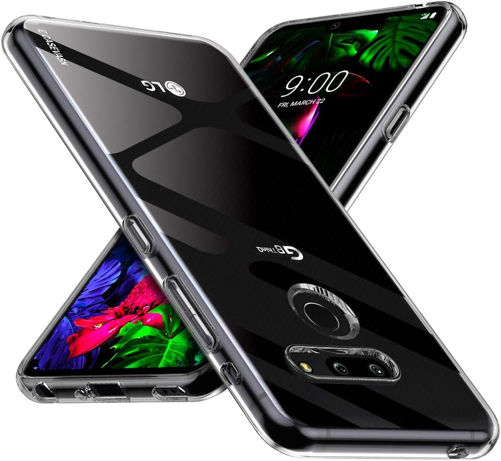 CASEVASN TPU Case Compatiable with LG G8/LG G8 Thinq, Ultra Slim Thin Shockproof Anti-Scratches Flexible TPU Gel Slim Fit Soft Skin Silicone Protective Case Cover for LG G8 / LG G8 Thinq (Clear) CASEVASN