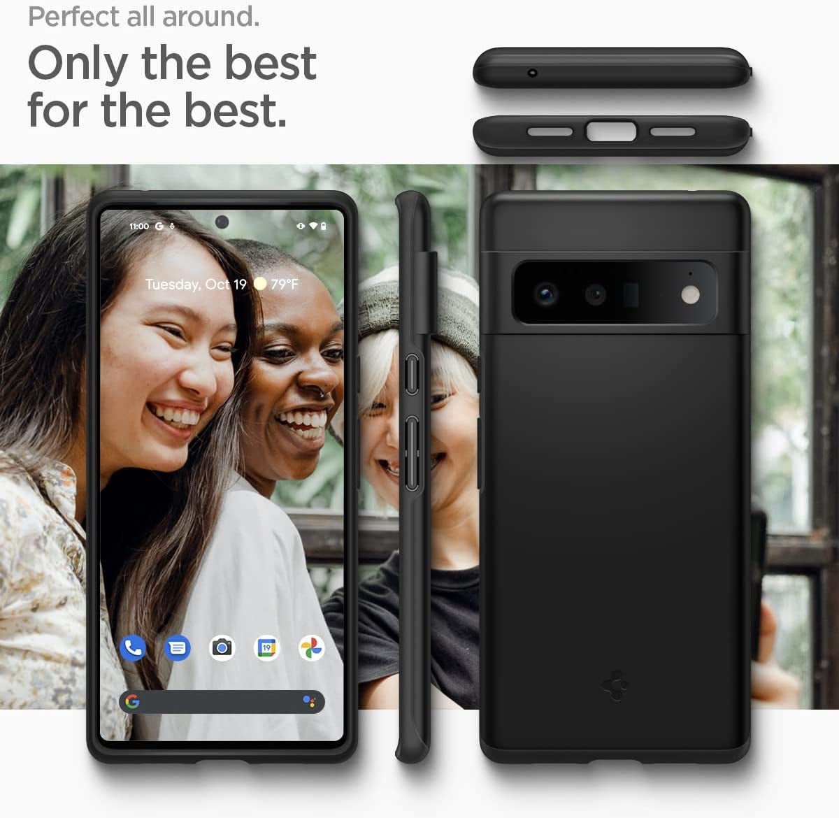 Spigen Thin Fit Designed for Google Pixel 6 Pro Case (2021) - Black Spigen