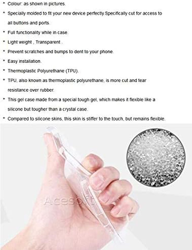 Ultra-Thin Dustproof Flexible TPU Full Edge Protective Case Cover for U.S. Cellular LG V40 Thinq V405UA0 Cellphone - Transparent SodaPop