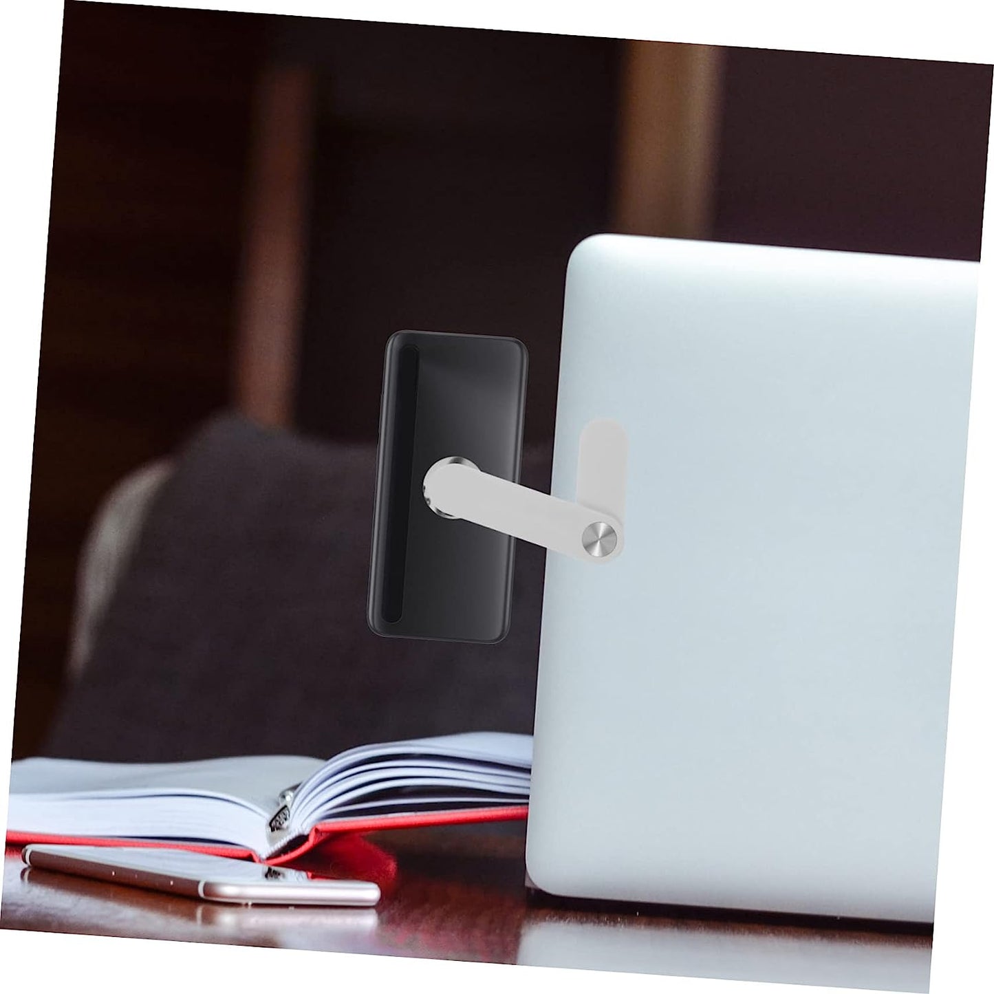 FELTECHELECTR Screen Phone Holder Magnetic Phone Mount Auas Laptop Smart Phones Phone Side Mount Clip Computer Phone Mount Laptop Phone Mount Laptop Arm for Phone Laptop Phone Mount Magnetic Abs FELTECHELECTR