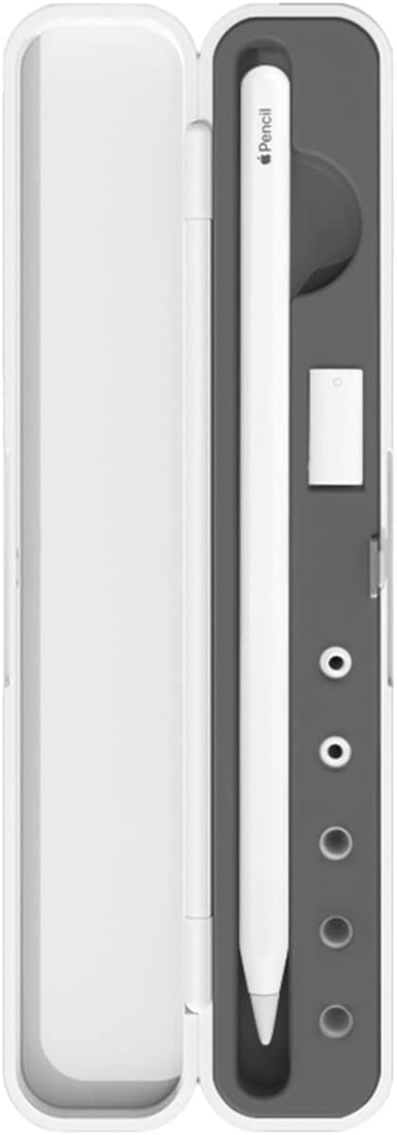 Carrying Case for Apple Pencil 2Nd Gen and 1St Generation - Storage Box with Lid for Apple Pencil - Pen Protective Case for Ipad Pencil - Holder Accessories - Shock-Absorption (Purple) Meowster Grey