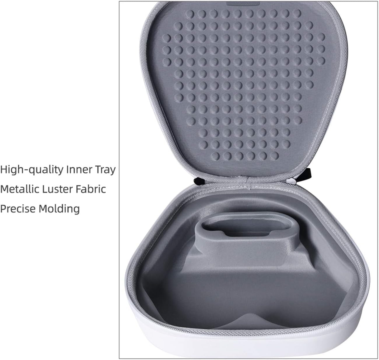 HIFYLUX Hard Travel Carrying Case Smart Dormancy Waterproof Leather Protective Bag for Apple Airpods Max (Case Only) HIFYLUX