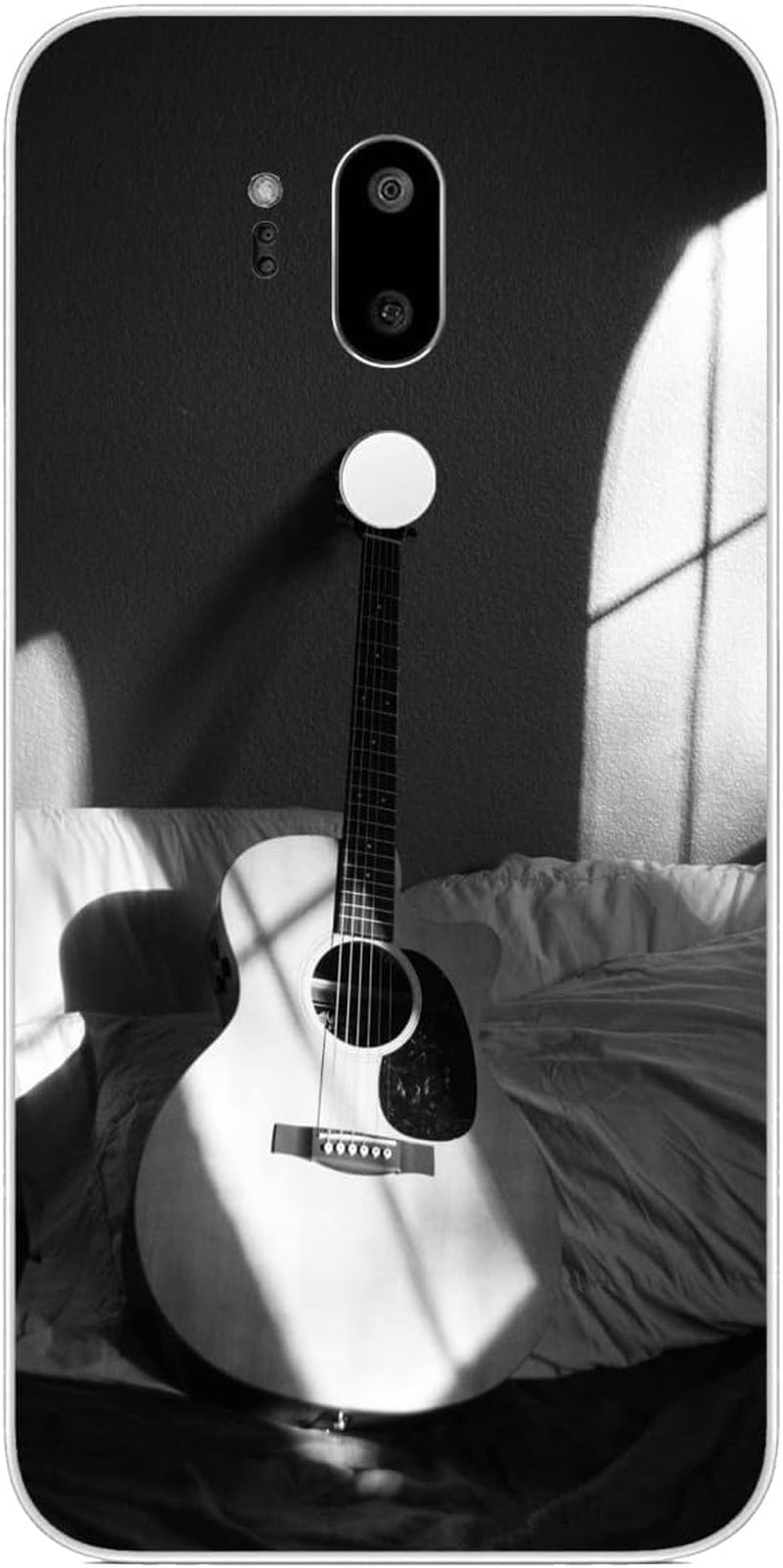 Compatible with LG G7 | LG G7 Thinq | LG G7 Fit | LG G7 One Case Piano Ladder Go toward Success 5 Cool Kids Girls Women Man Soft Flexible TPU Silicone Phone Case Clear PTGVCTA Guitar Musical Instrument 285