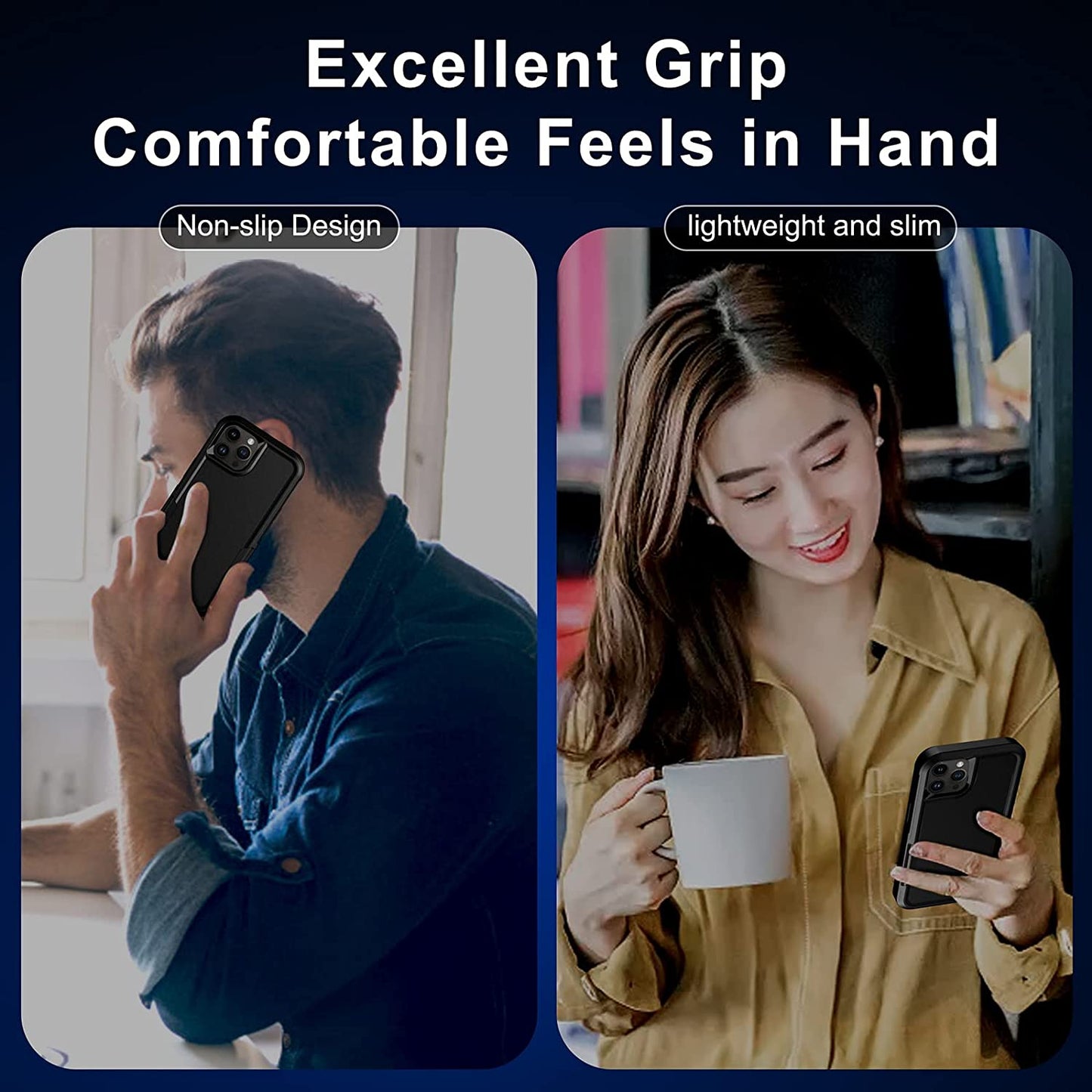 BOJEEL for Iphone 14 Pro Max Case, Dual Layer Full-Body Shockproof Case Cover Compatiable with Iphone 14 Pro Max 6.7 Inch(Black) Fab-chain Service Co., Ltd.