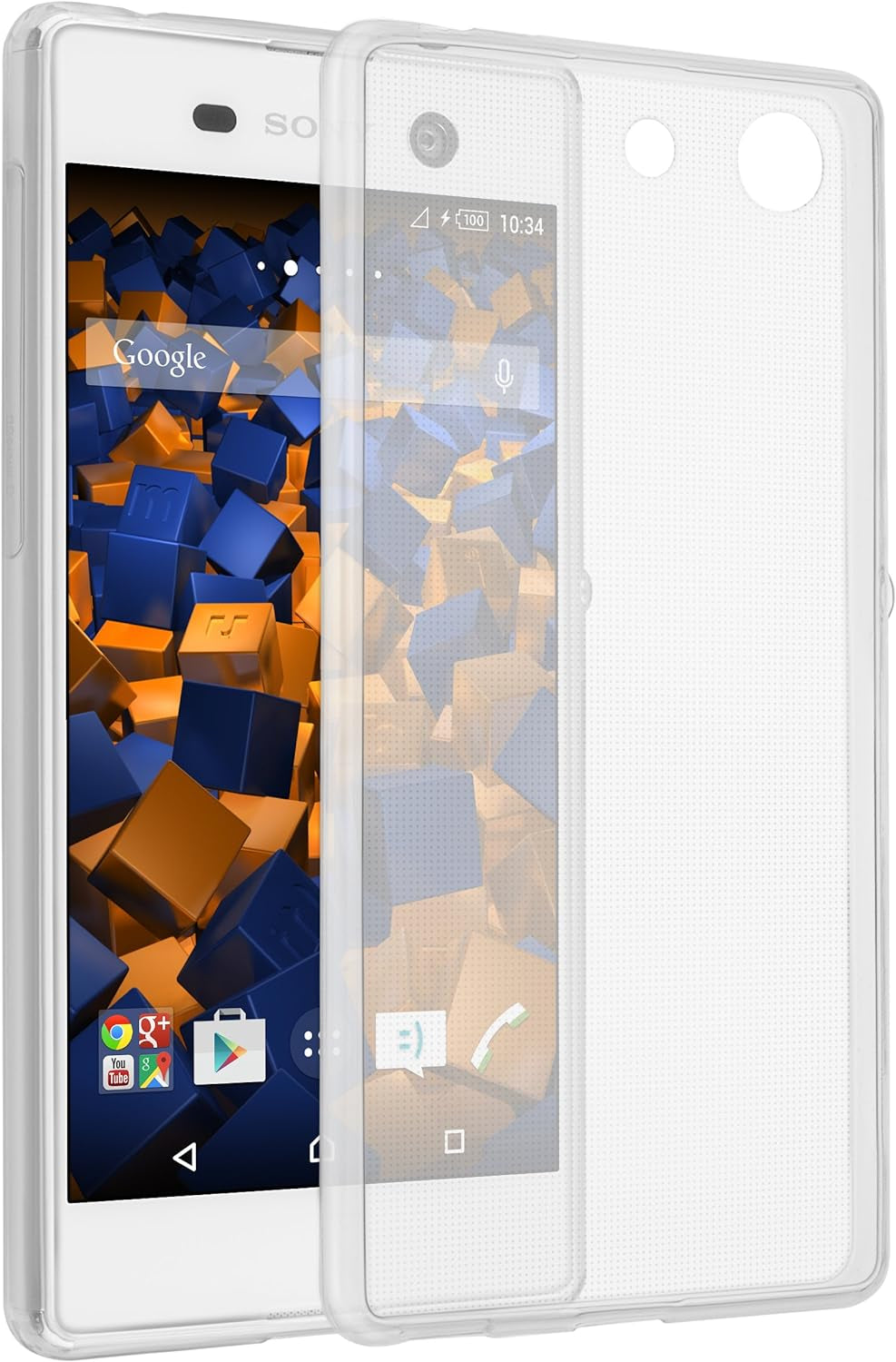 Mumbi Protective Cover/Case for Sony Xperia Z5 Mandala Design Case Transparent Pink mumbi® Clear