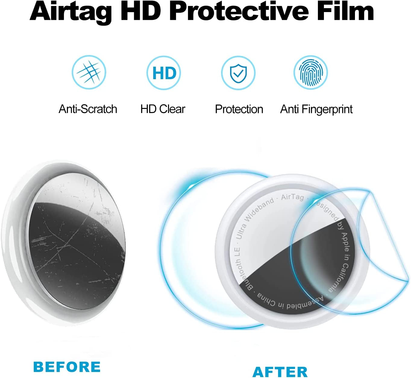 Airtag Cat Collar Airtag Dog Collar Holder with 1 HD Protective Film 4.8-12.8Inch Soft Silicone Dog Collars for Apple Airtag on Small Cats Small Dogs (Pink) UMOPET