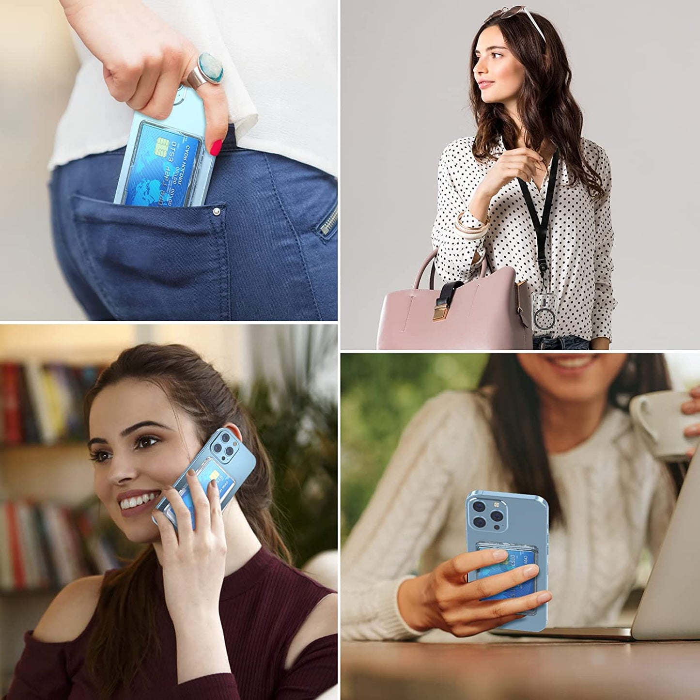 AUROX Magnetic Phone Wallet Compatible with Magsafe Wallet Minimalist Slim Wallet for Iphone 14 Pro Max/14 Plus/14 Pro/14,For Iphone 13 Pro Max/13 Pro/13/13 Mini,For Iphone 12/12 Pro/12 Max/12 Mini AUROX