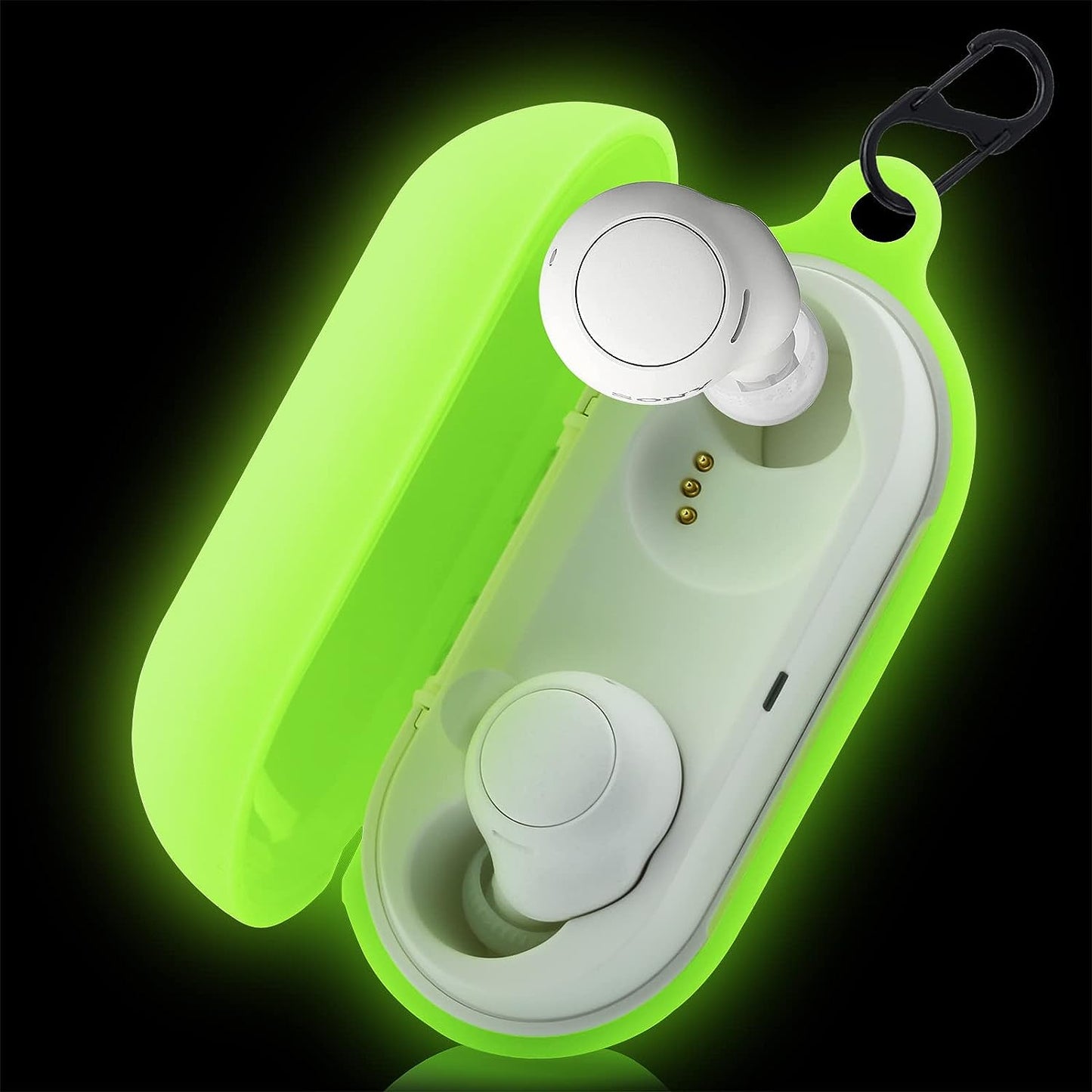 WF-C500 Case Pink Cover Compatible with Sony WF-C500 Truly Wireless In-Ear Headphones Silicone Protective Protector Skin for Women Girl - LEFXMOPHY LEFXMOPHY Lime Green