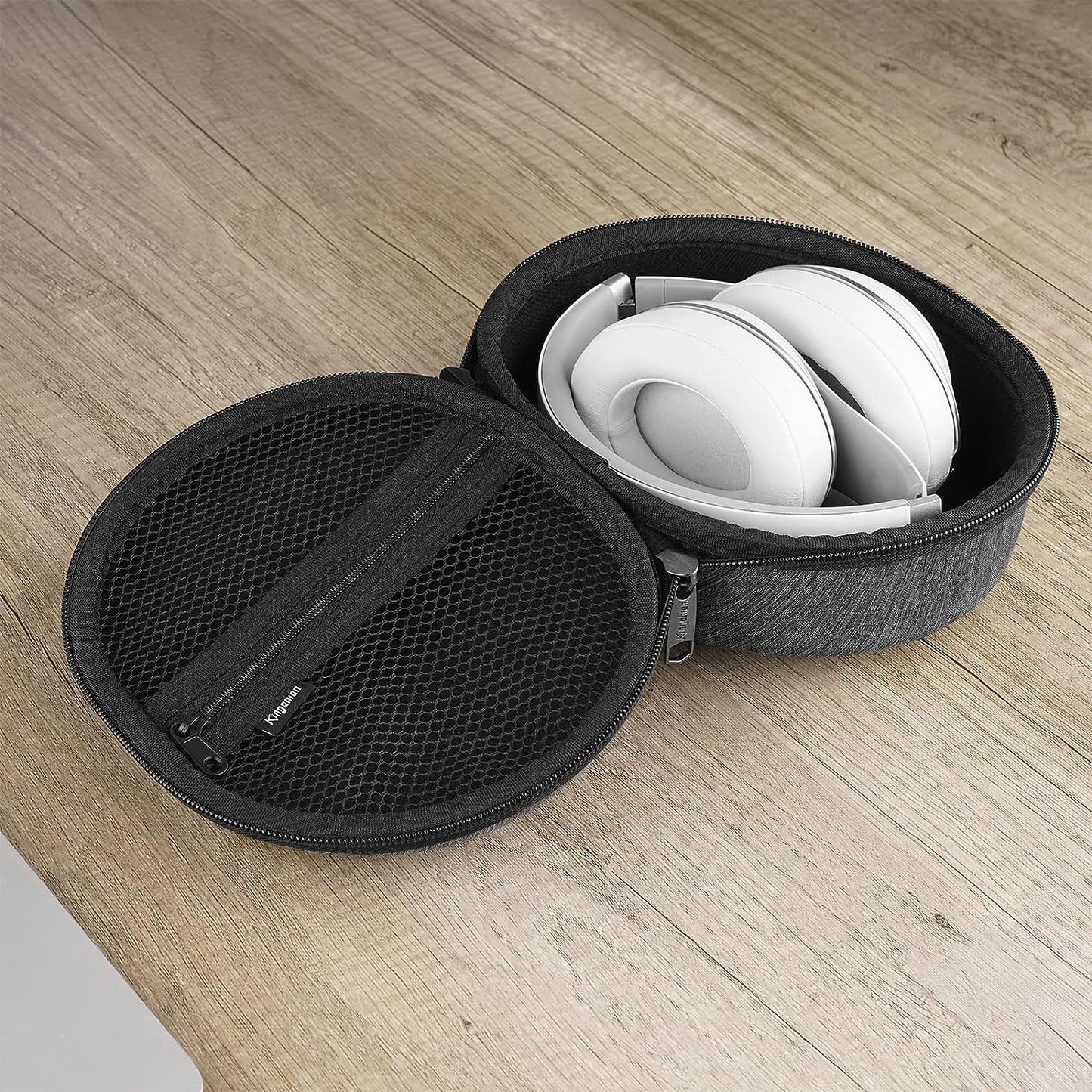 Kingshion Hard Headphone Case Compatible with Beats Studio3.0 Wireless, Studio2.0 Travel Carrying Bag for Studio, Solo Pro Headphones (Dark Grey) Kingshion