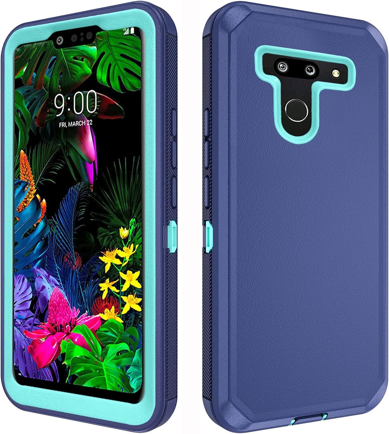 Asuwish Phone Case for LG G8 Thinq Cell Cover Hybrid Rugged Shockproof Hard Protective Drop Proof Full Body Slim Heavy Duty Mobile Accessories LGG8 Thin Q G 8 LG8 G8Thinq Lgg8Thinq 8G Women Black Asuwish Blue For Lg G8 Thinq / G8