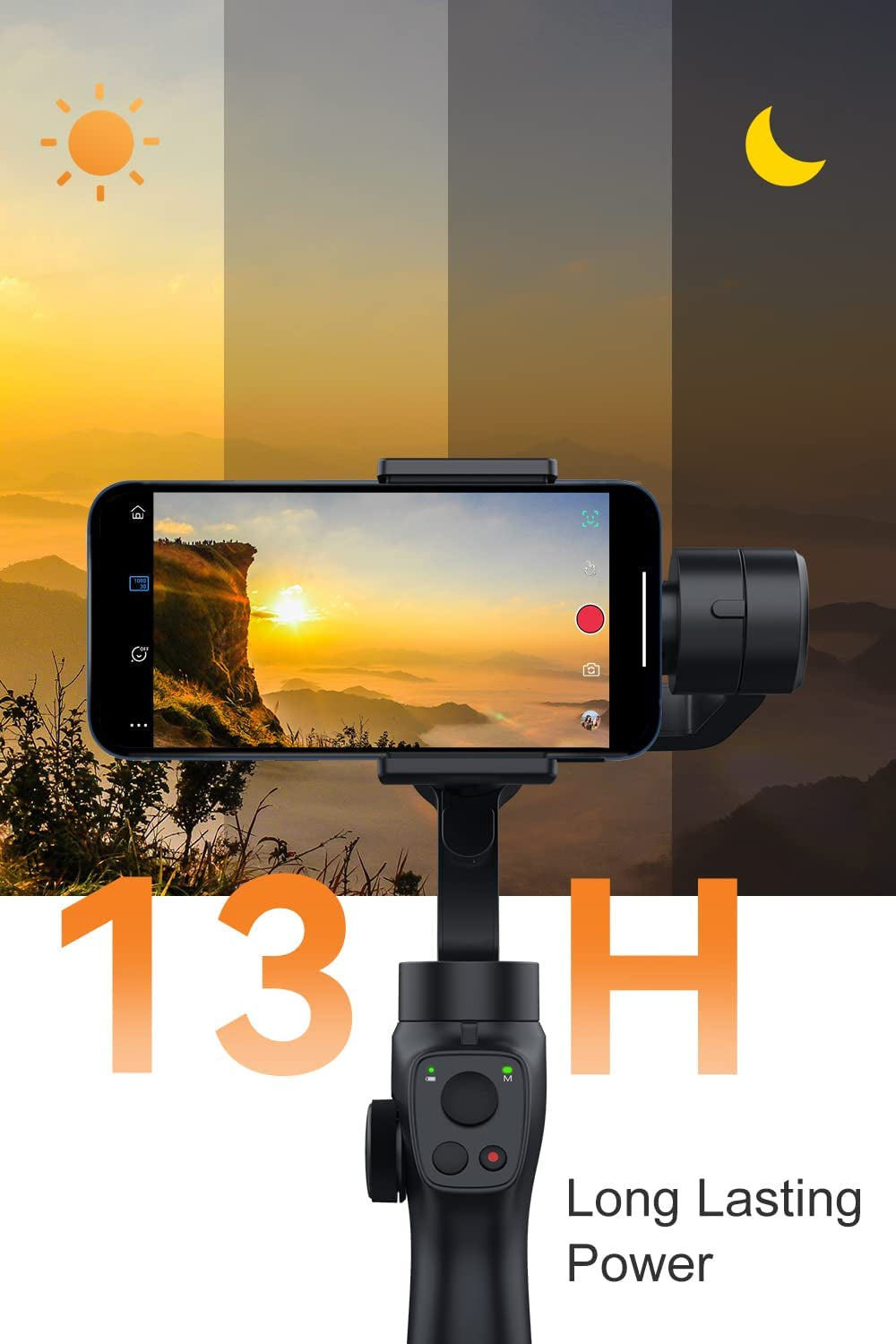 3-Axis Gimbal Stabilizer for Iphone 14 13 12 Pro Max XS X XR Samsung S21 S20 Android Smartphone, Handheld Gimble with Focus Wheel, Phone Stabilizer for Video Recording Vlog - FUNSNAP Capture 2S Combo FUNSNAP