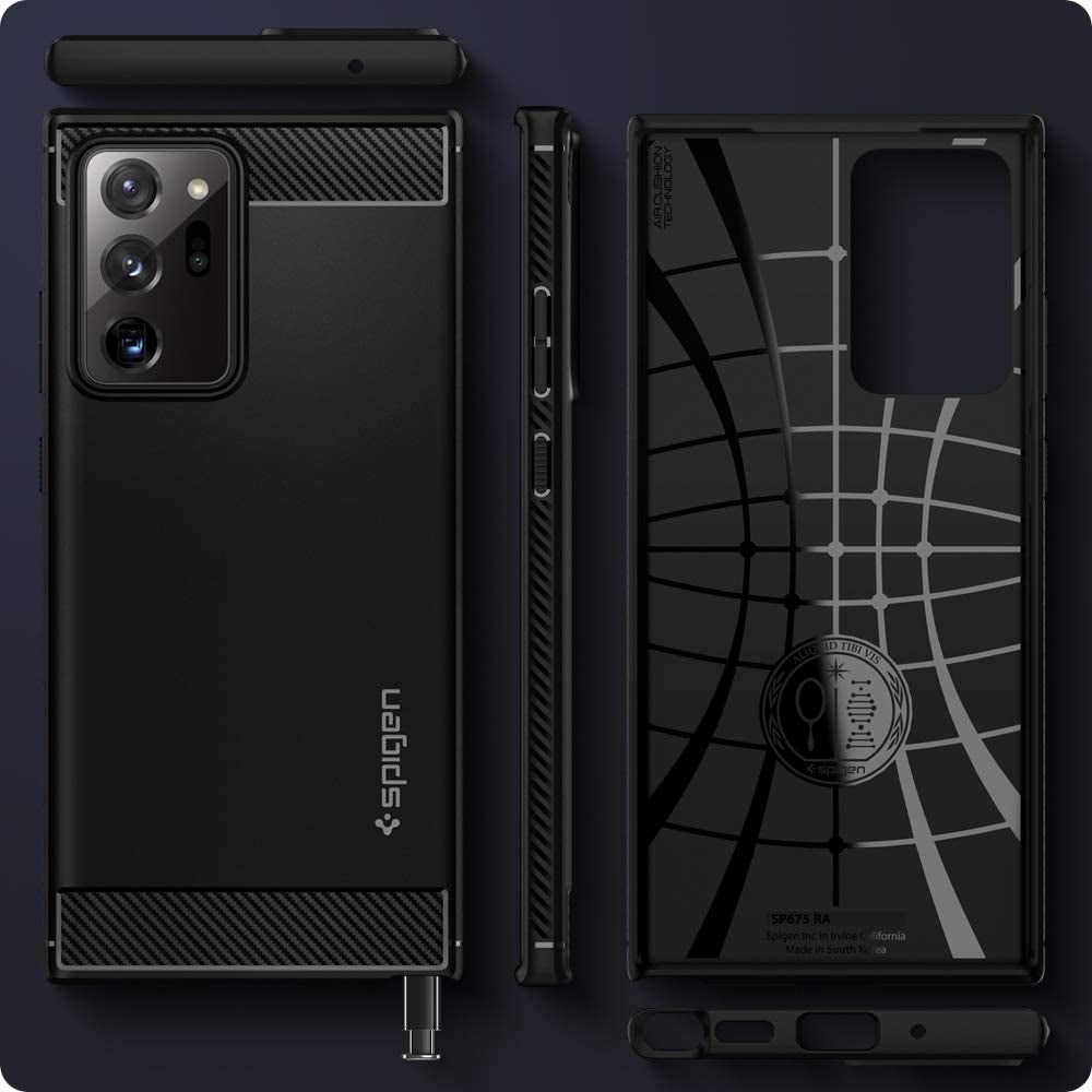 Spigen Rugged Armor Designed for Samsung Galaxy Note 20 Ultra 5G Case (2020) - Matte Black Spigen