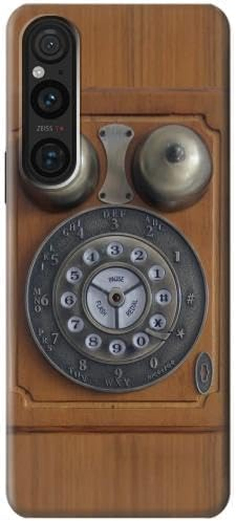 R3146 Antique Wall Retro Dial Phone Case Cover for Sony Xperia 1 V jjphonecase