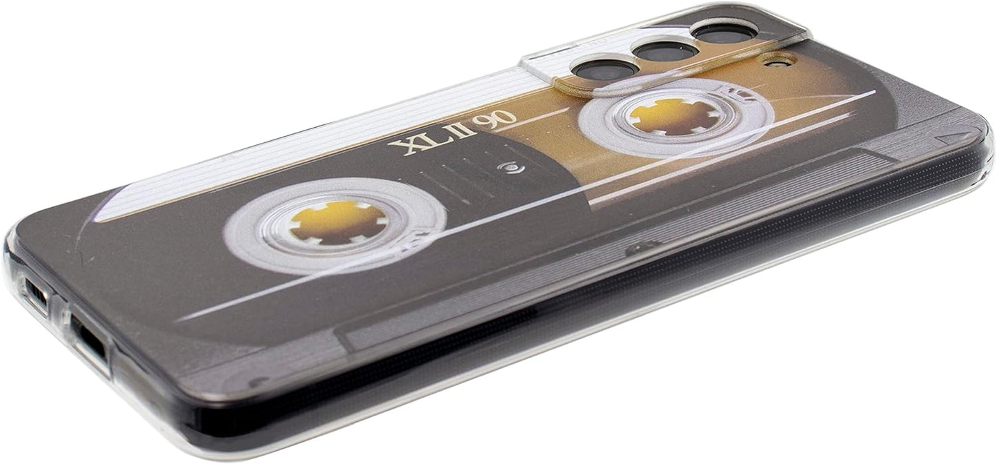 TNCYOLL Compatible with Samsung Galaxy S22 Cool Case,Cassette Tape Shockproof Music Cool Phone Case Bumper Protective Cover for Samsung Galaxy S22 TNCY