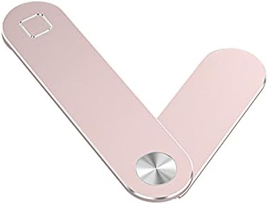 Magnetic Phone Holder for Laptop, Laptop Side Mount Clip Compatible with All Mobile Phone, Improve Office and Home Efficiency. (Rose Gold) Duo Technology