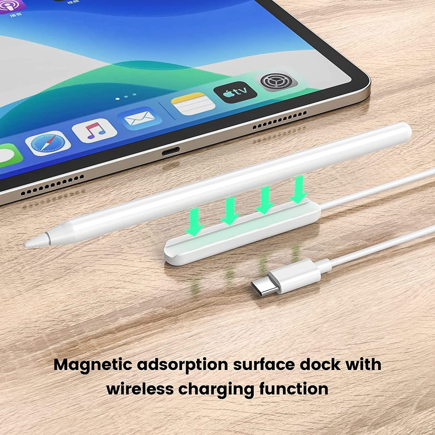 MOGOOD Stylus Pen Charging Cable Pencil Charger Compatible with Apple Pencil 2Nd Generation Only Stylus Charging Cord save Your Ipad Battery MOGOOD