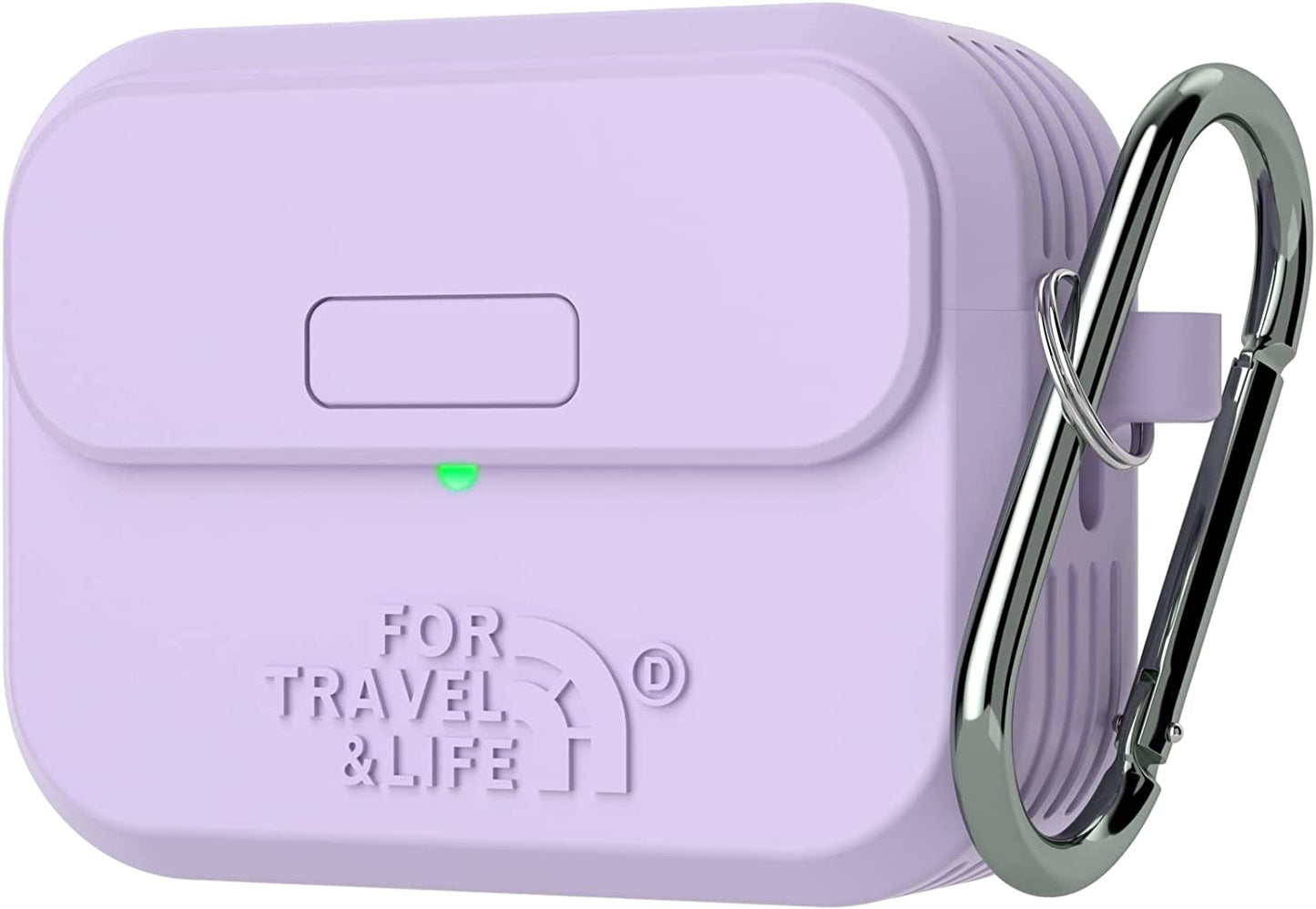 Airpods Pro 2Nd/1St Generation Case Cover,Secure Lock Full Protective Silicone Skin Accessories for Women Men with Apple Airpods Pro 2022/2019 Charging Case,Design by Doboli,Black Doboli Lavender