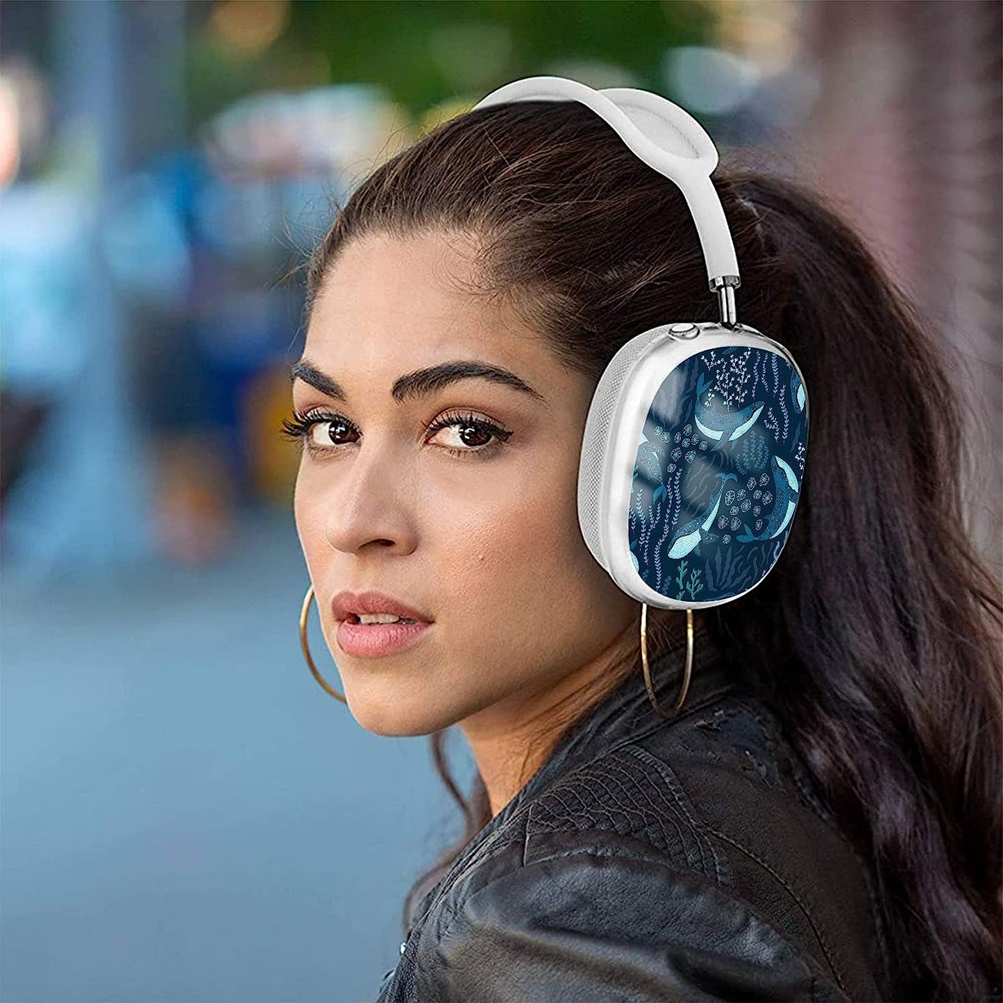 WINCHIHAN Printed Soft TPU Anti-Scratch Protective Case Cover Compatible with Airpods Max Headphones # A20391 WINCHIHAN