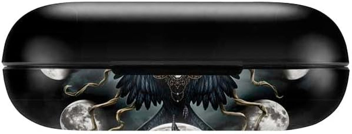 Skinit Decal Skin Compatible with Echo Buds - Officially Licensed Sarah Richter Crow and Moon Phases by Sarah Richter Design Skinit