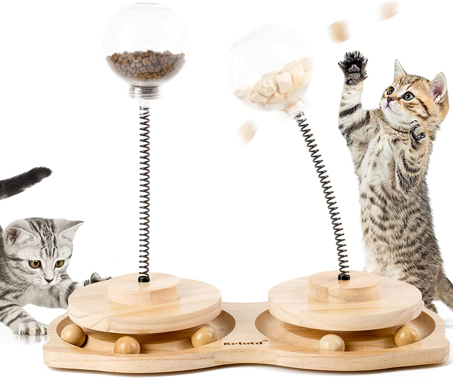 Kelutd Cat Toys, Interactive Cat Feeder Toy, Pet Exercise Toys, Cat Toys for Indoor Cats/Kitten as Cat Gifts, Patented Product Kelutd Large